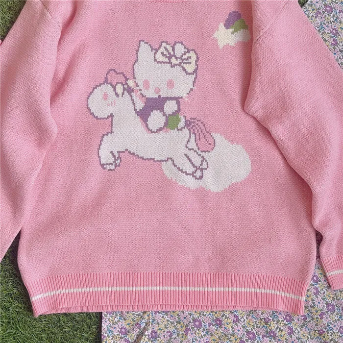 Japanese forest cute sweater by99612