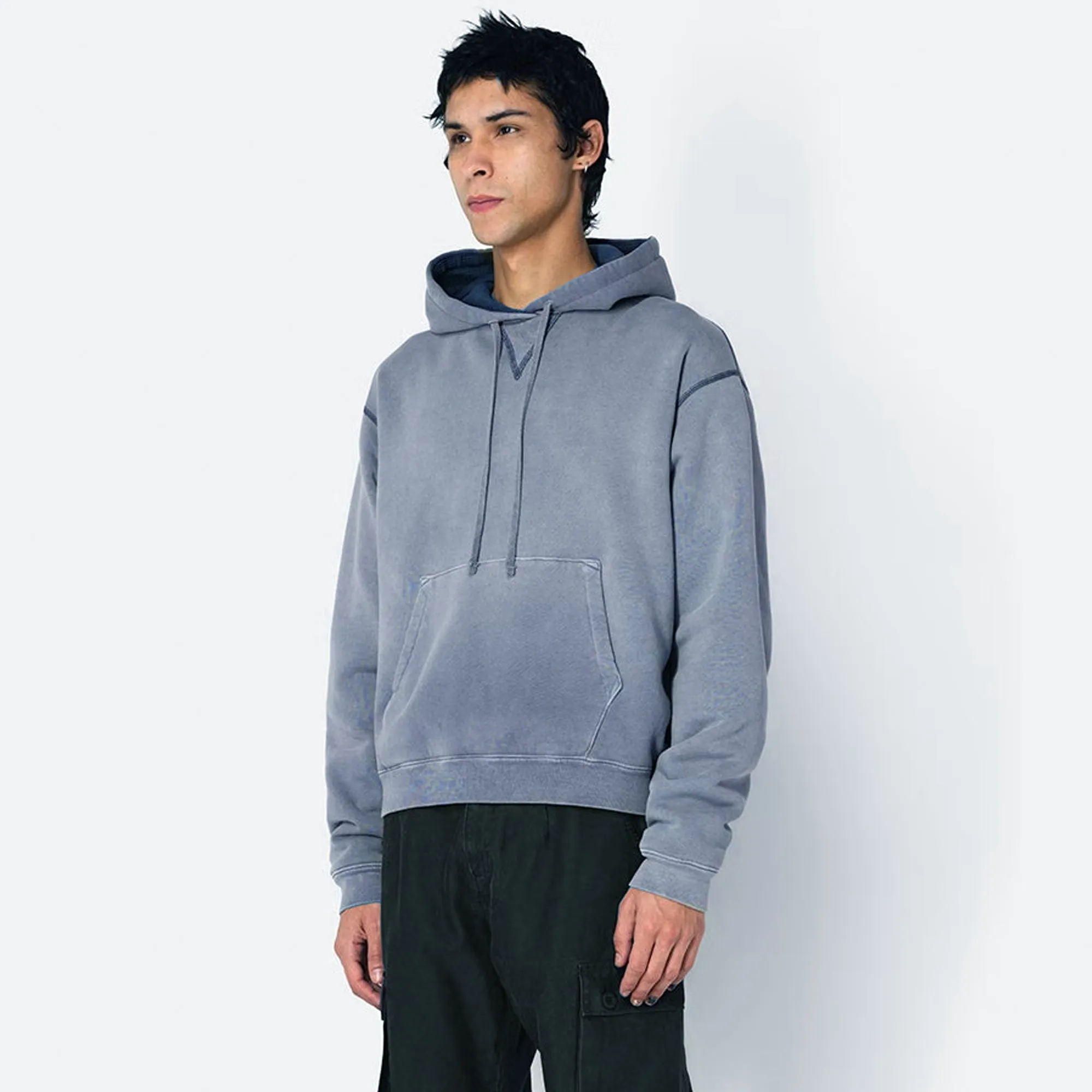 John Elliott Mens Thermal Lined Hoodie