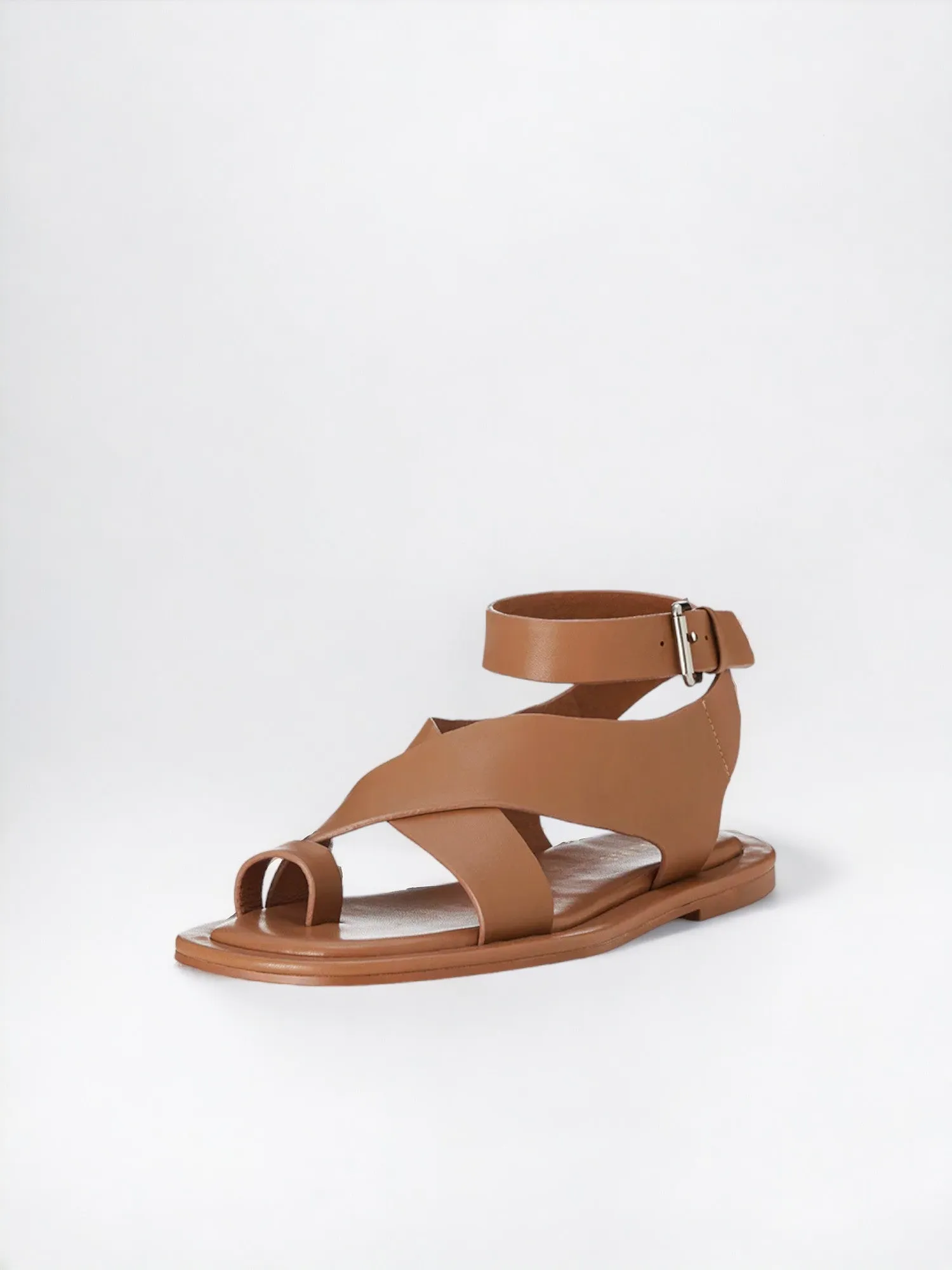 Kellie Sandal | Peacan Leather