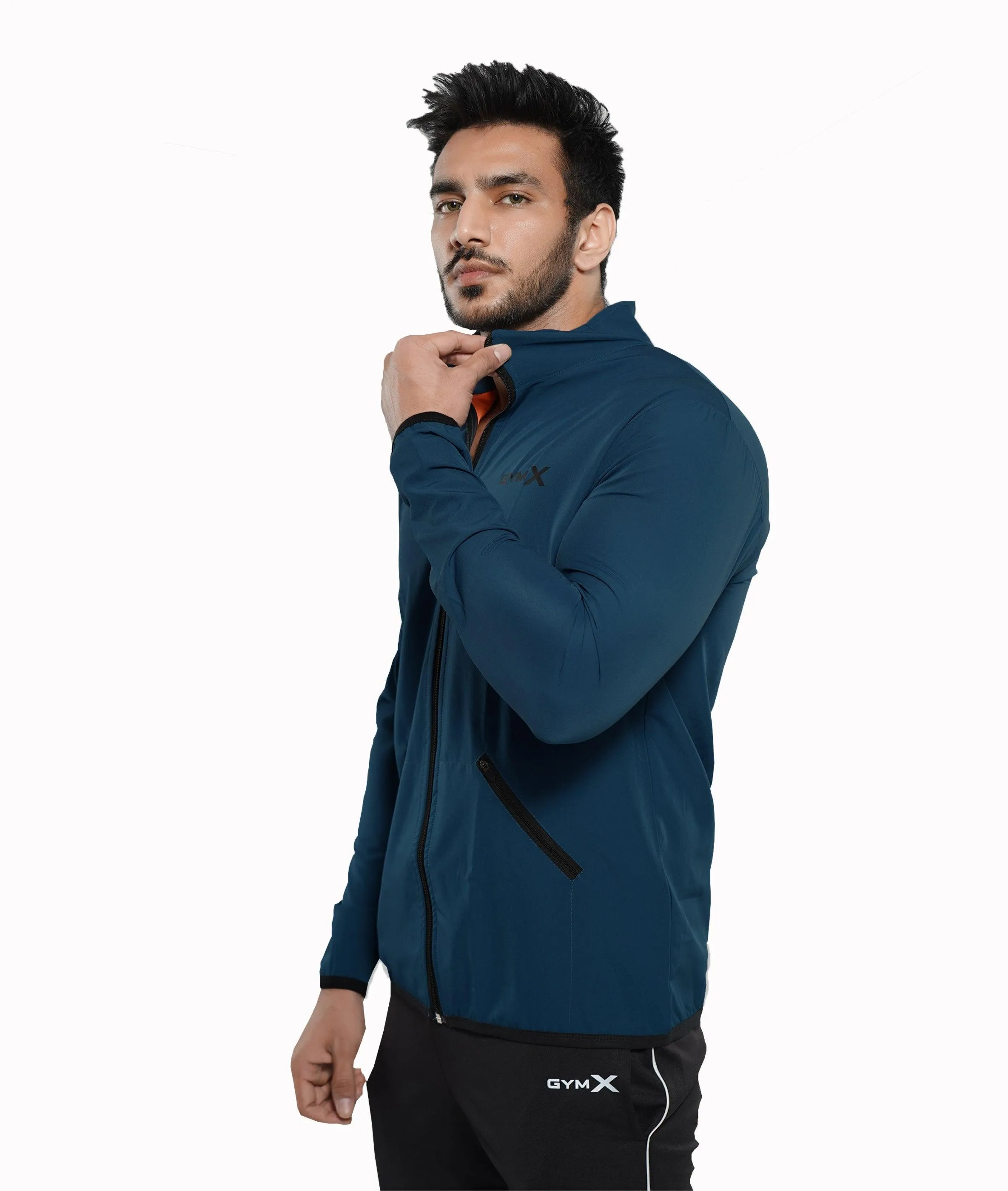 Krypto Blue GymX Summer Windcheater (Dedicated Phone Pocket)