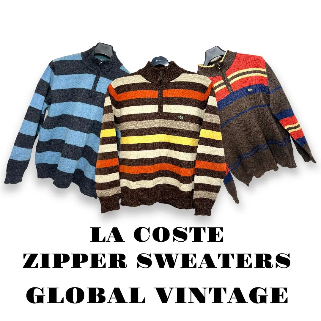 Lacoste Zipper Sweaters - 9 Pieces