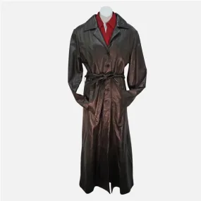 Lady's Mark Andre Full Length Leather Coat | Slim Fit