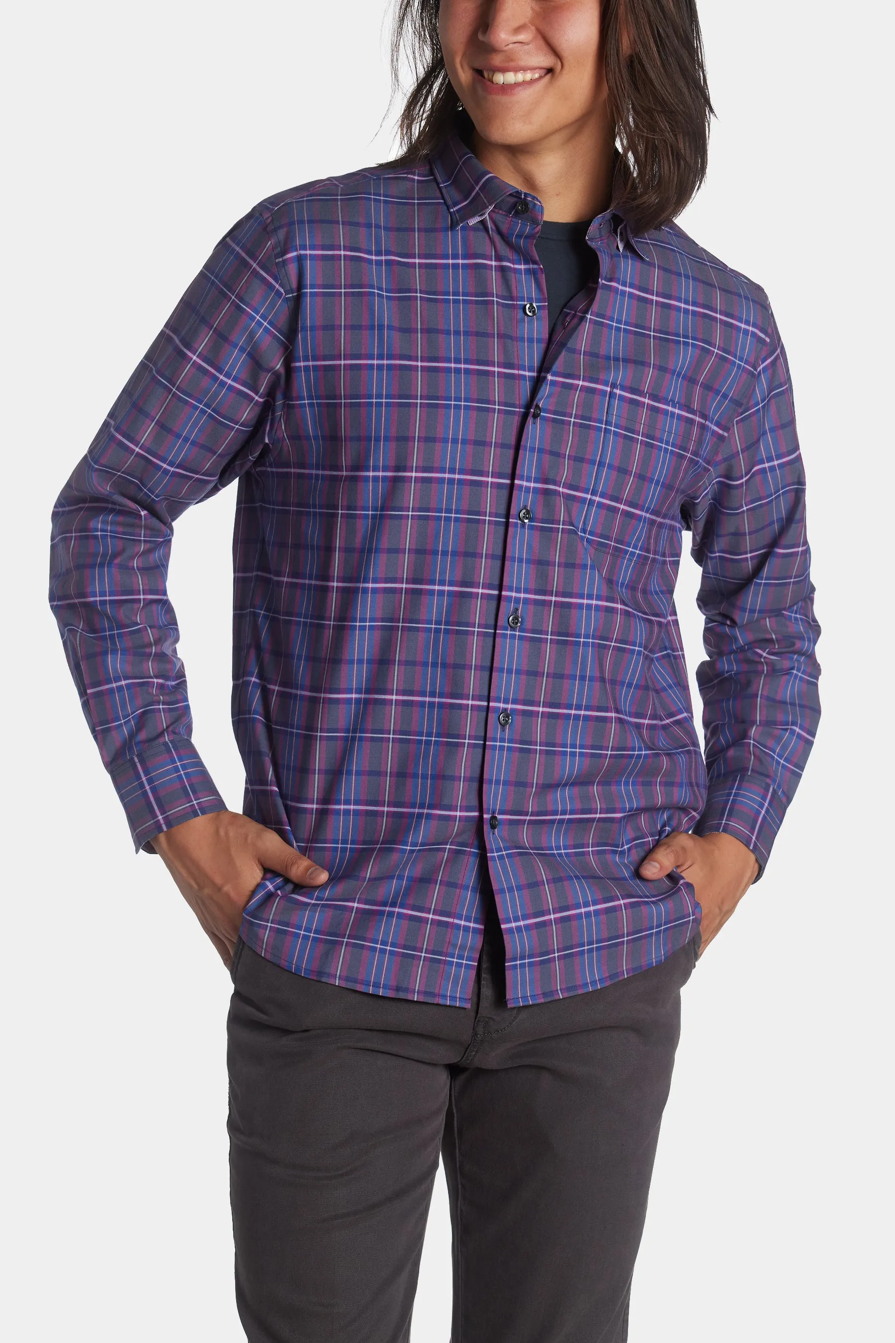 Lazlo Vineyard Check Long Sleeve Shirt