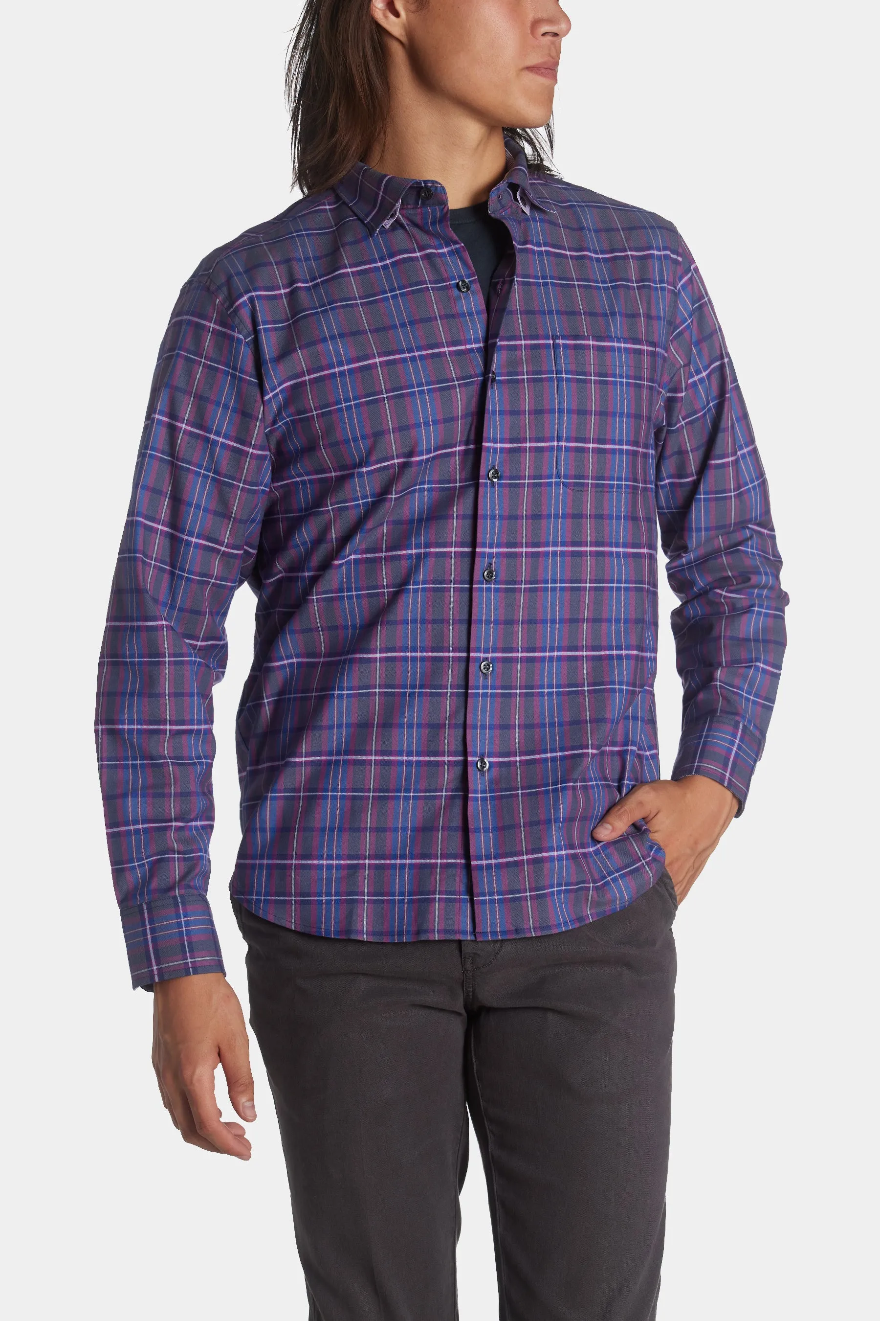 Lazlo Vineyard Check Long Sleeve Shirt