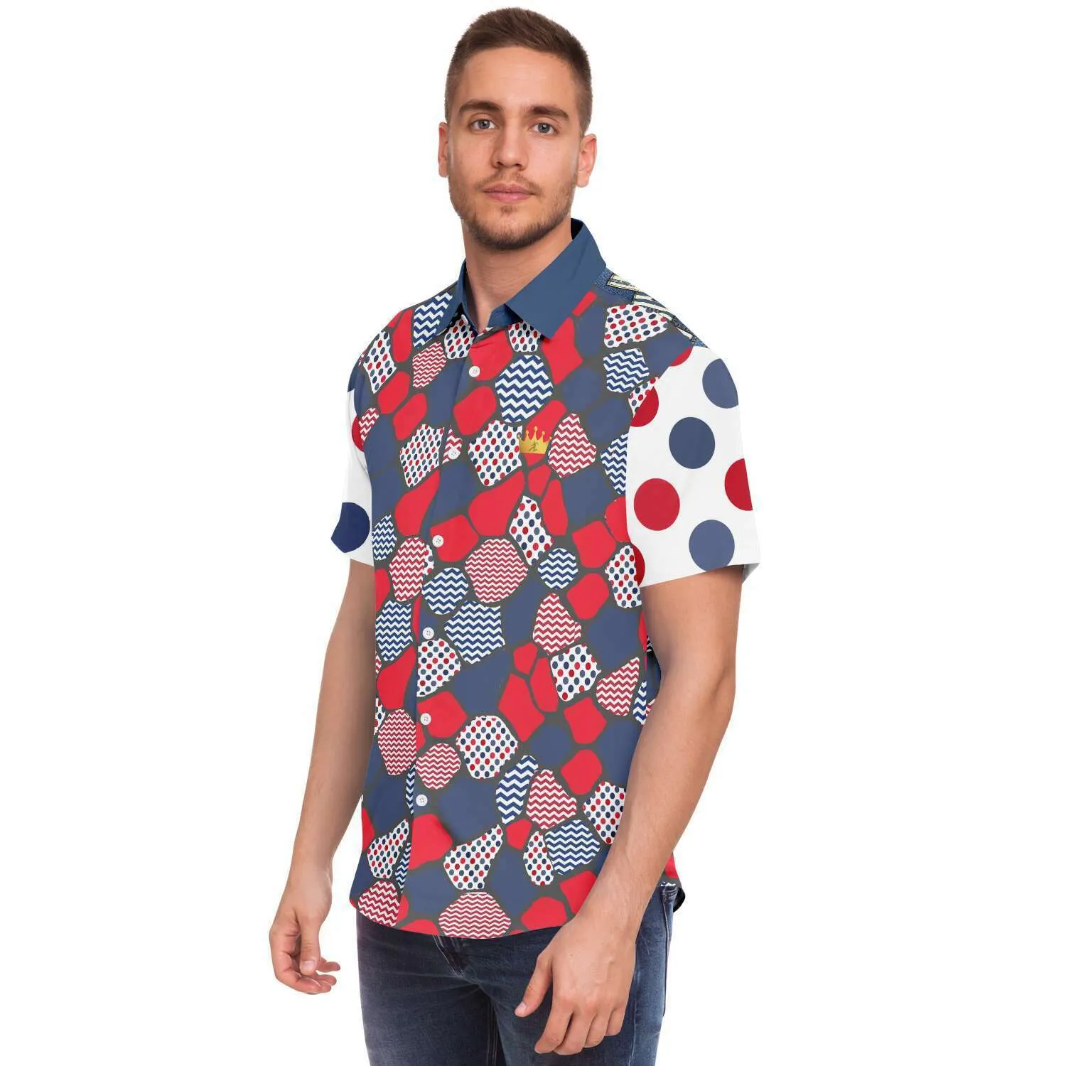 Liberty Pebble Short Sleeve Button Down Shirt