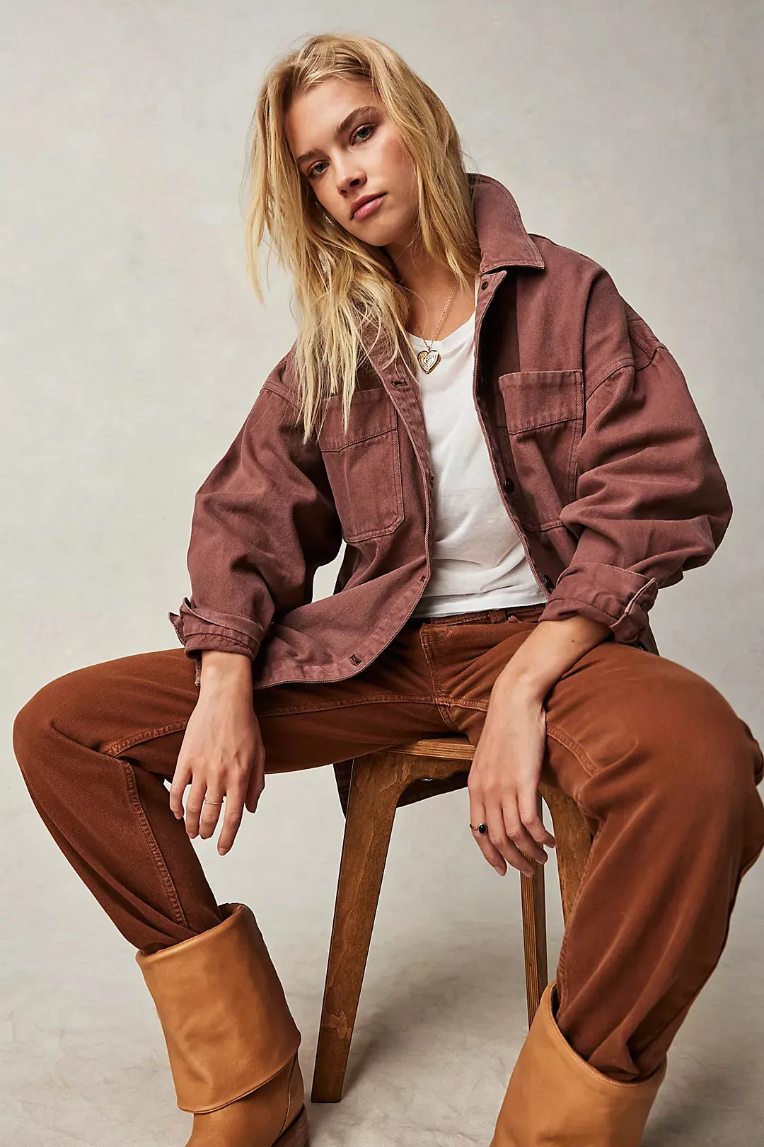 Madison City Twill Jacket - Chocolate Lava