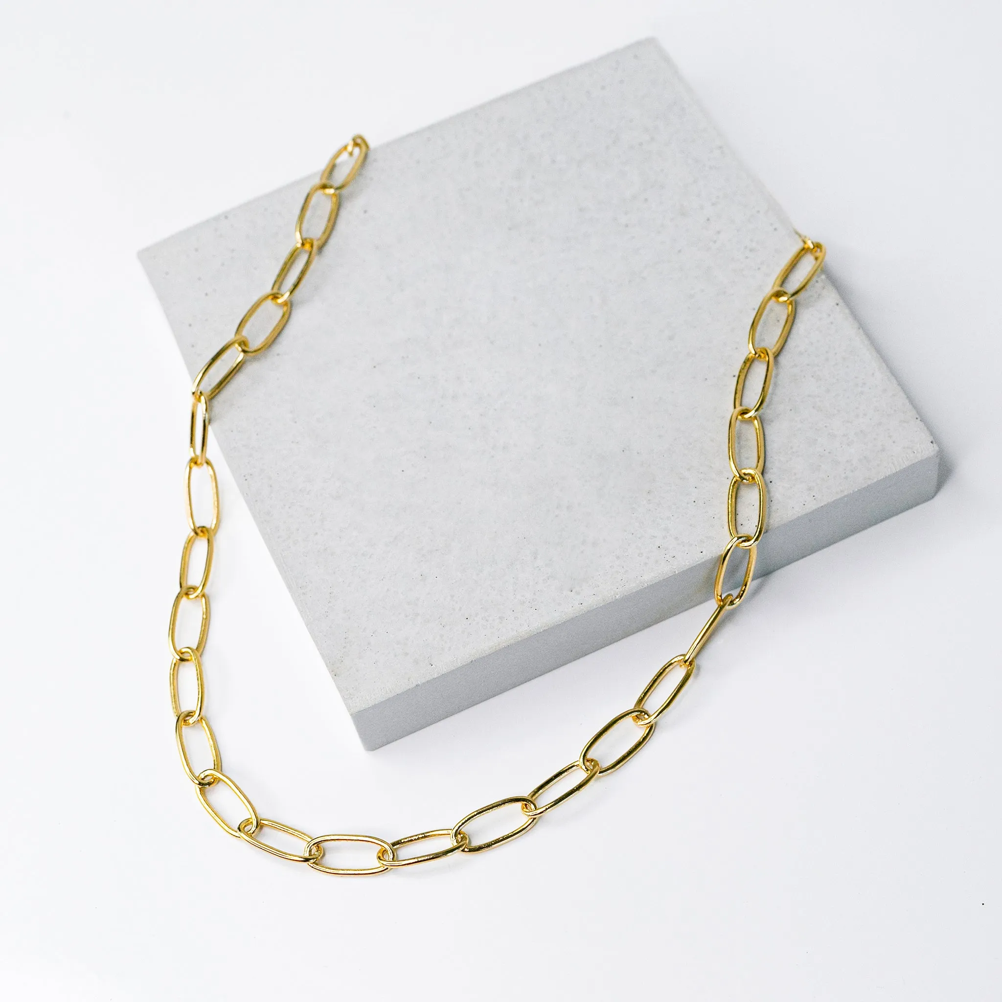 Majorca Oval Chain Link Necklace