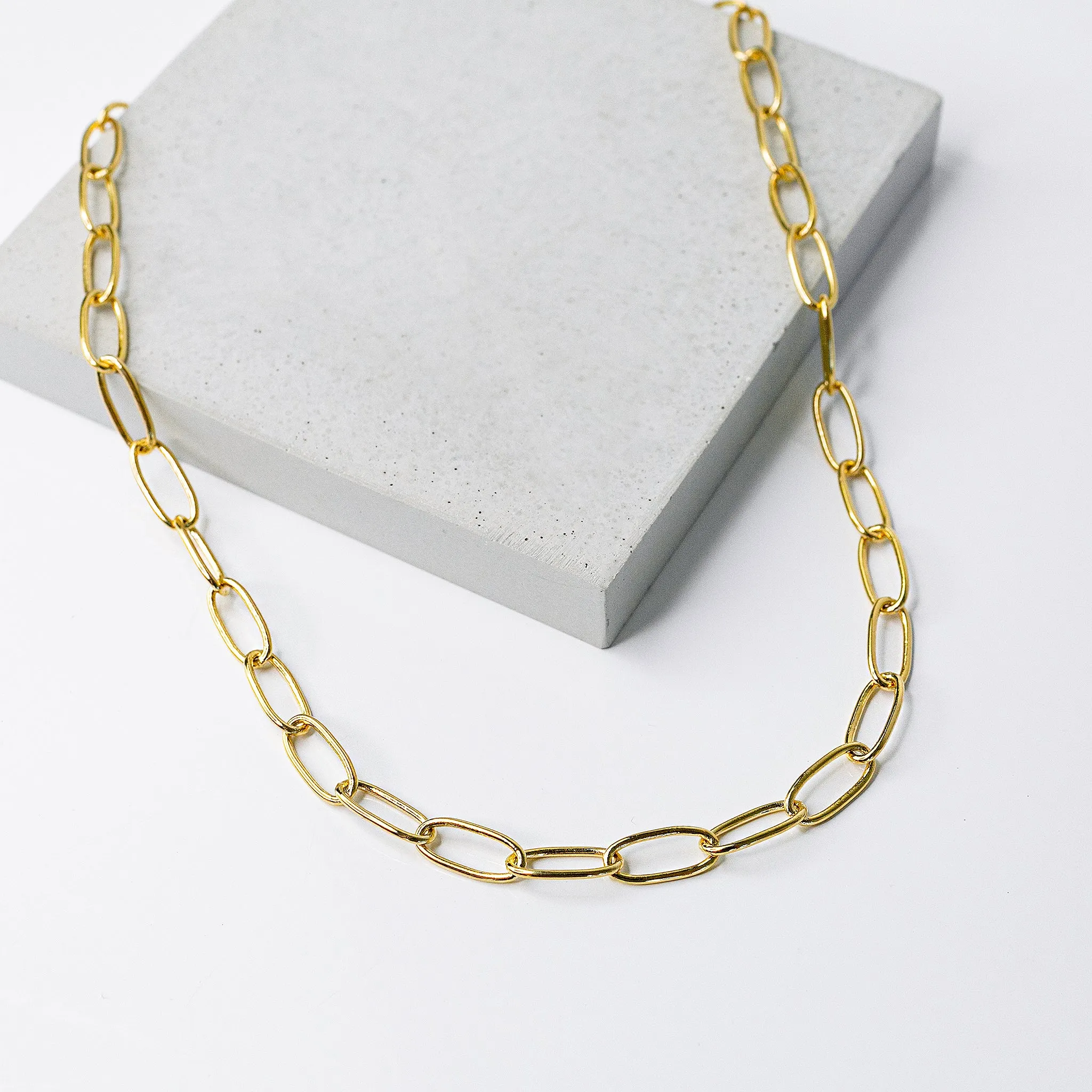 Majorca Oval Chain Link Necklace