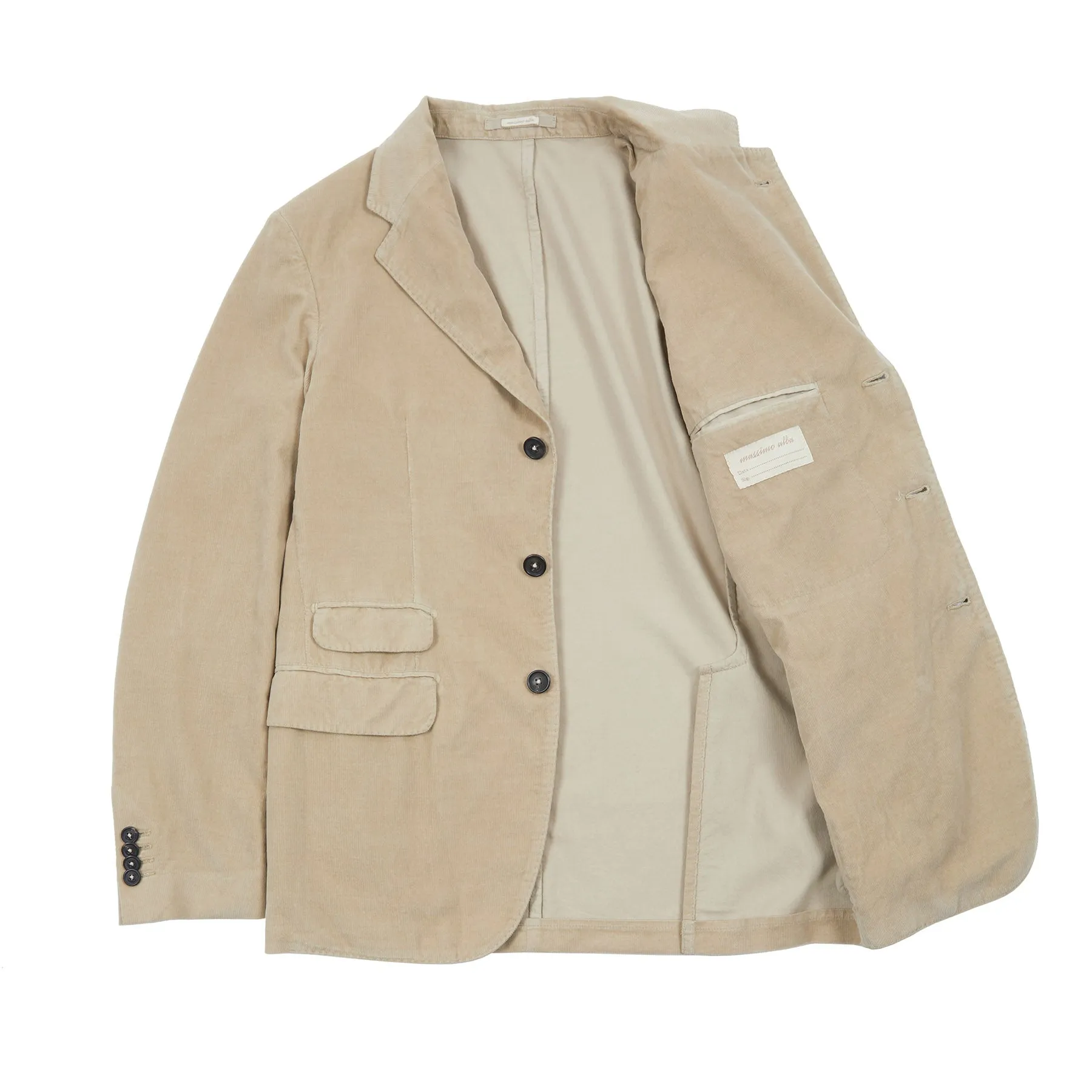 Massimo Alba Corduroy Sloop Suit in Desert