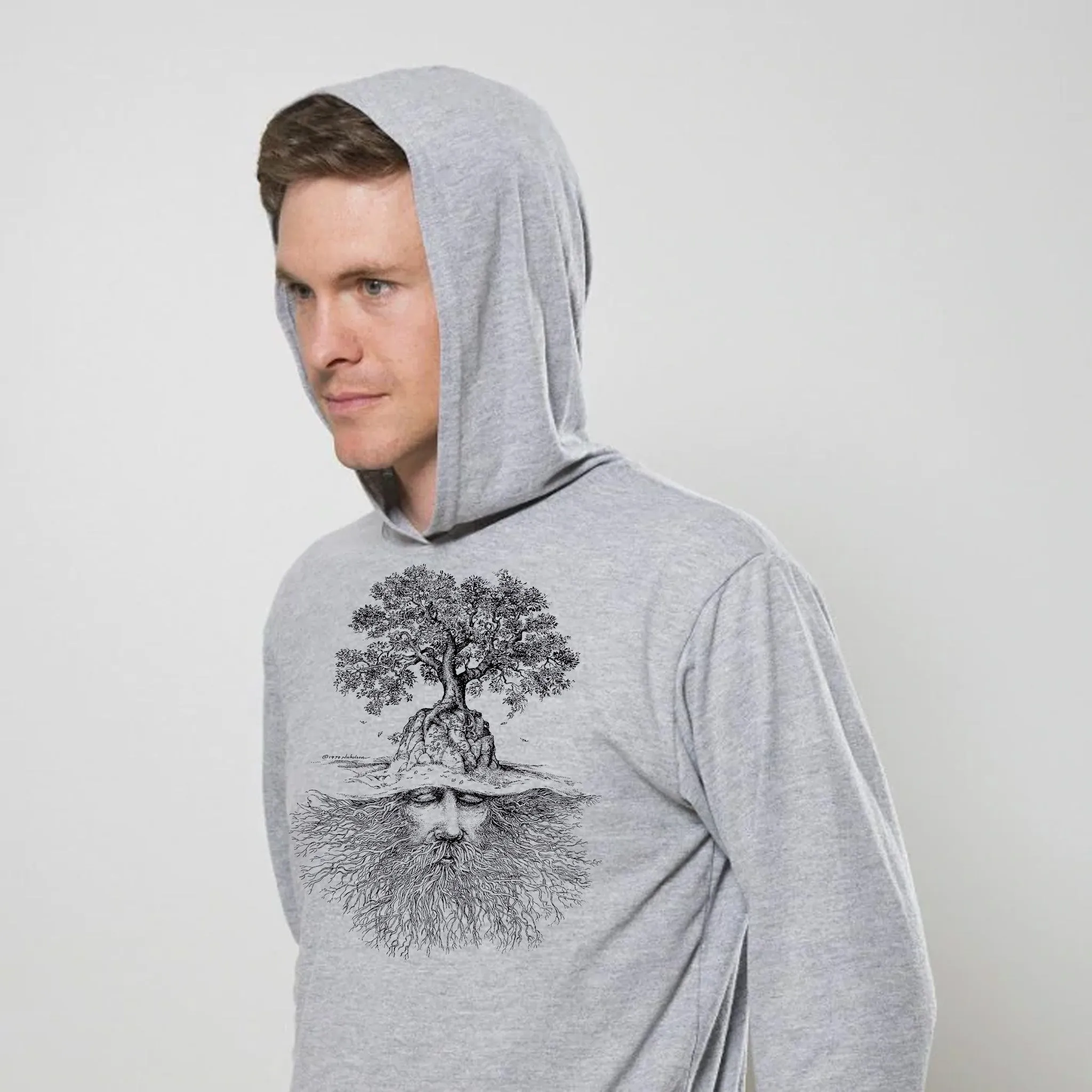 Men's LightWeight Hoodie Sleeping Giant