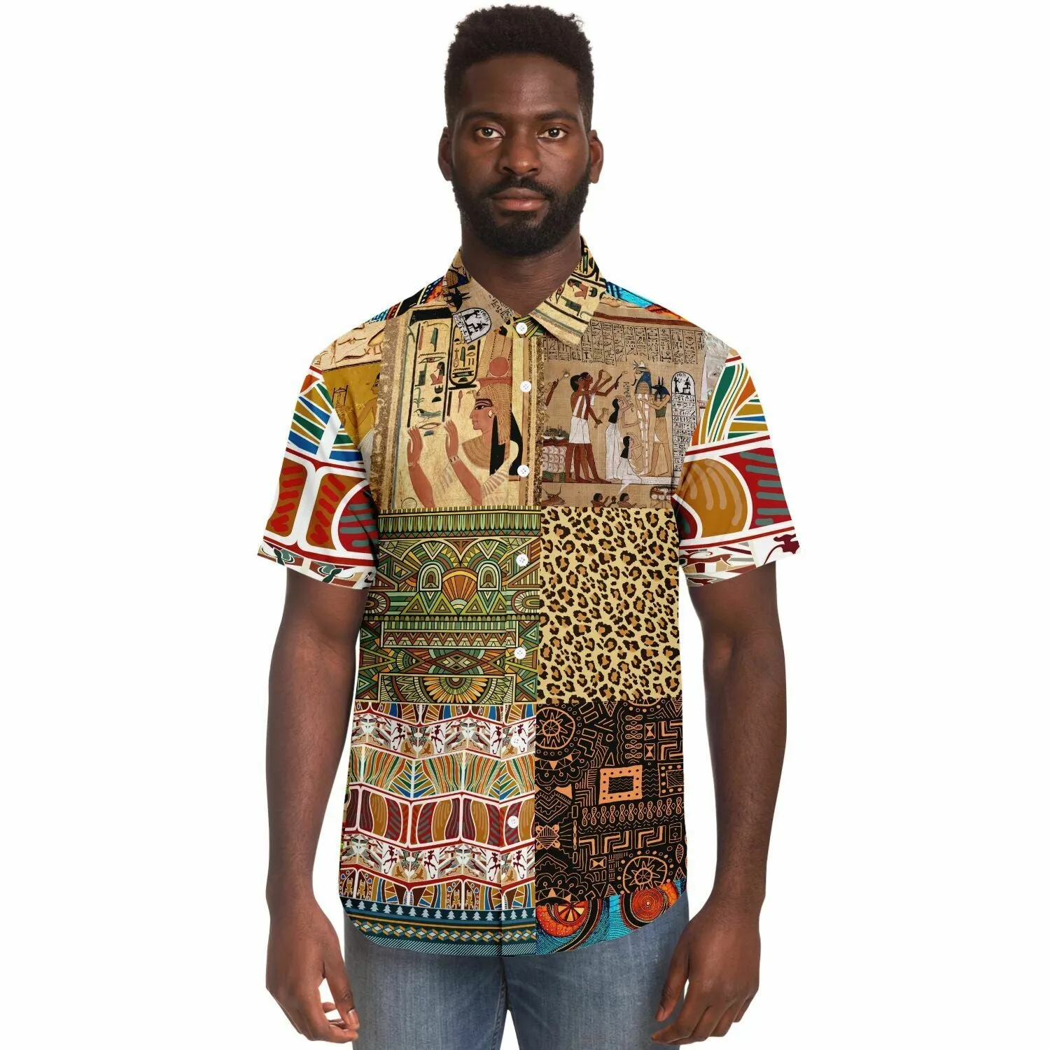 Mother Lode African Print Button Down Shirt