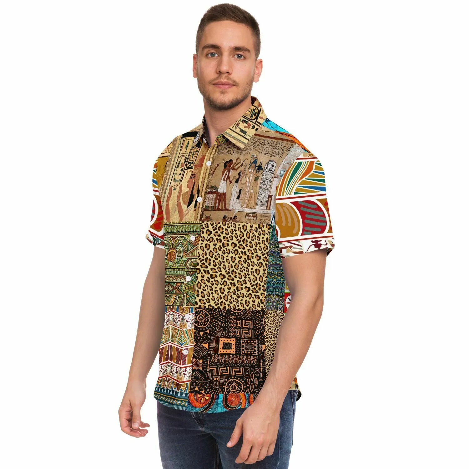 Mother Lode African Print Button Down Shirt