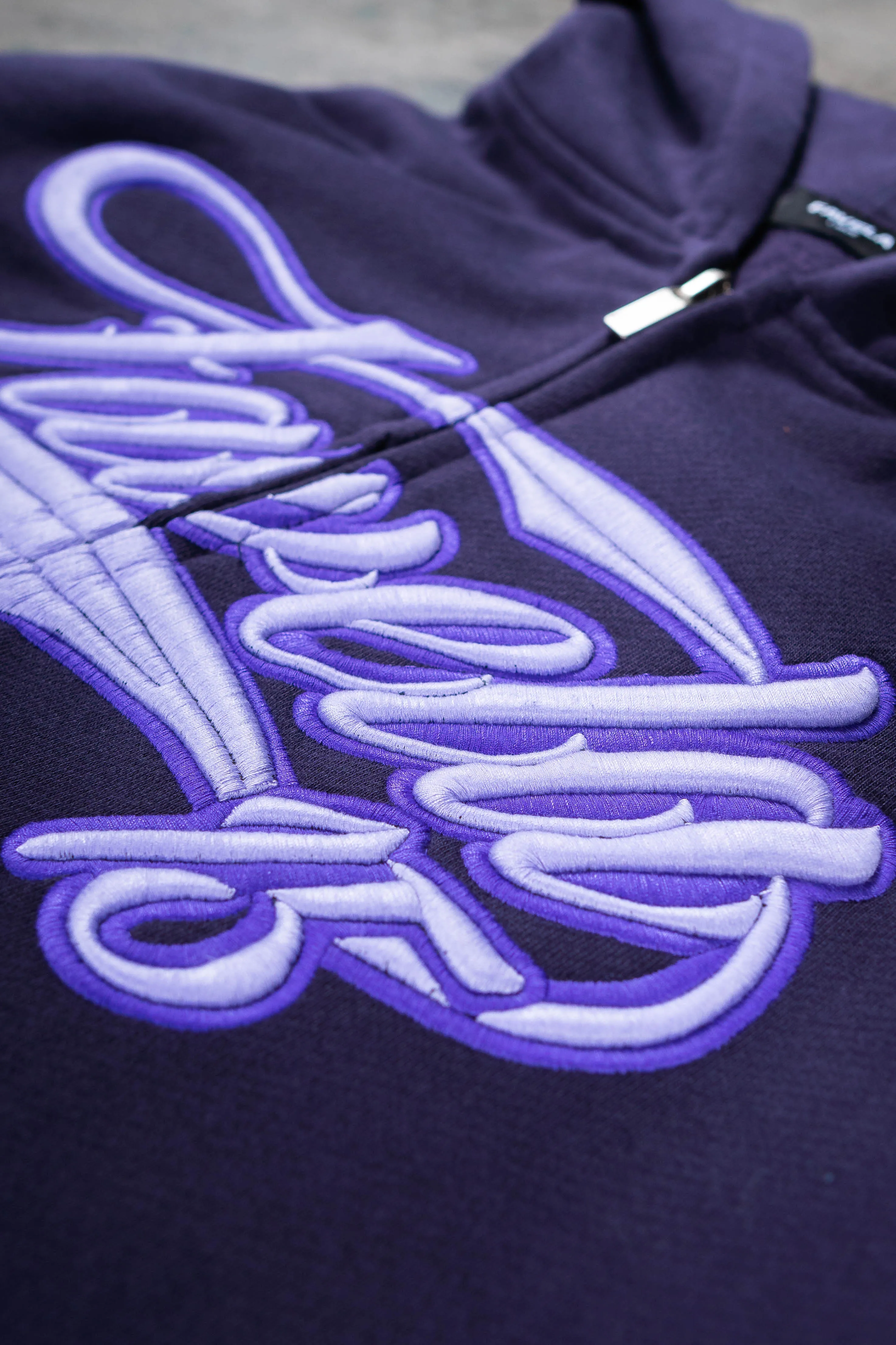 NEW 3D COLLEGE PLUM FRONTZIP