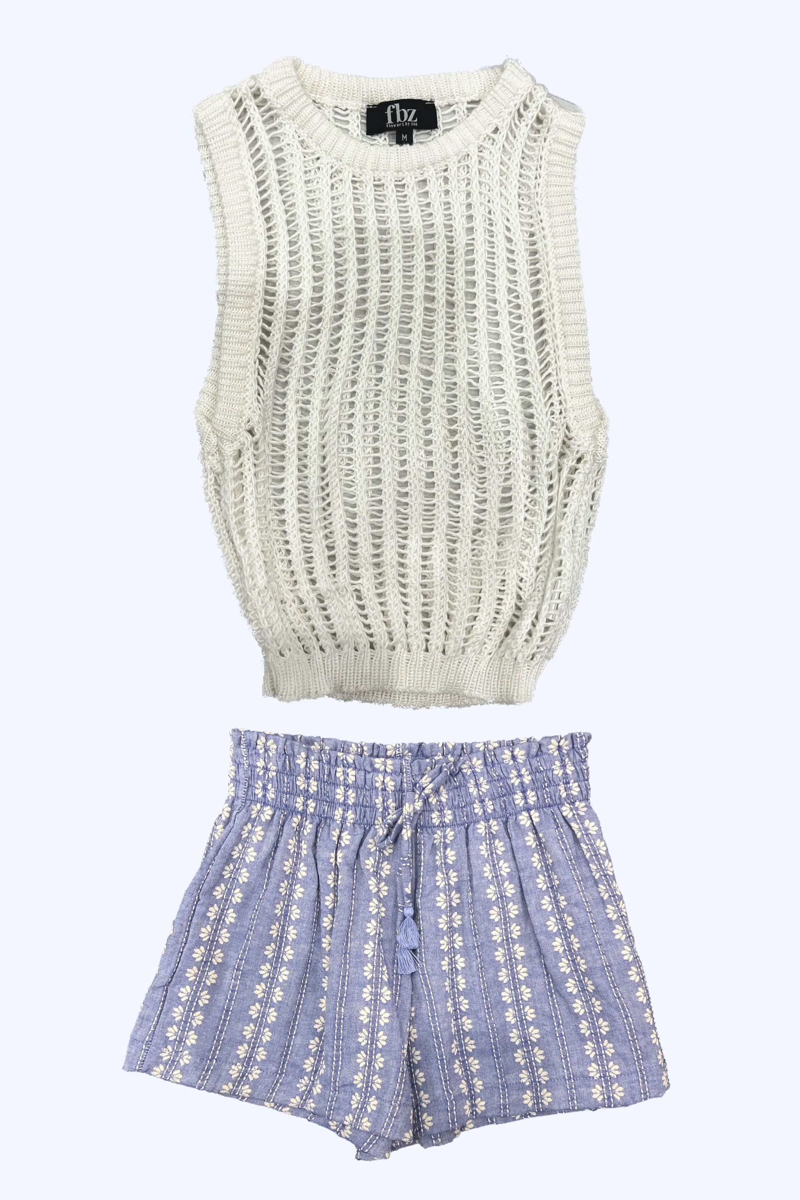 Open Knit Sleeveless Top