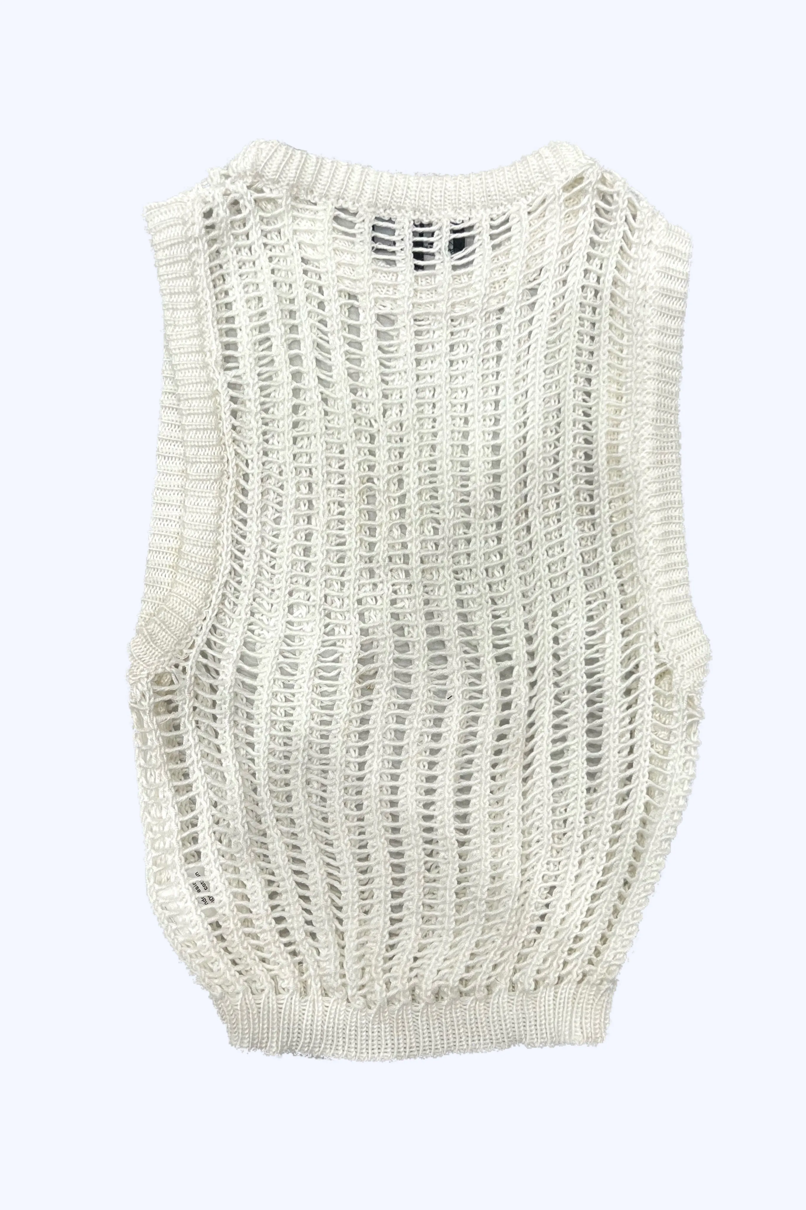 Open Knit Sleeveless Top