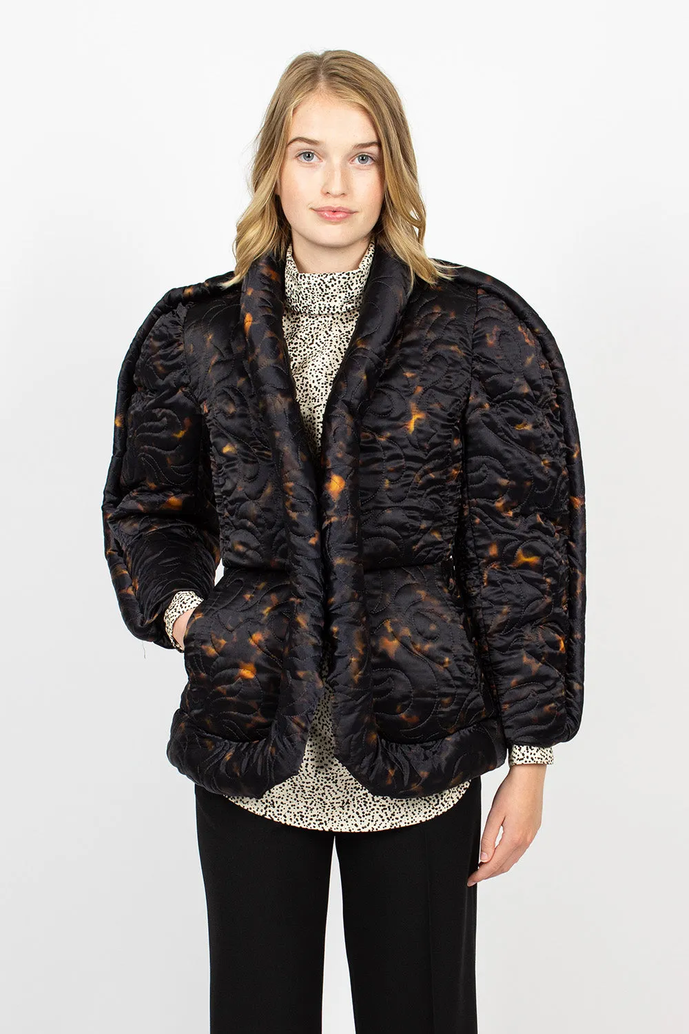 Piped Jacket Tortoiseshell