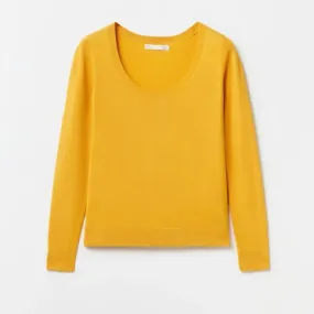 Round Neck Jumper - Yellow