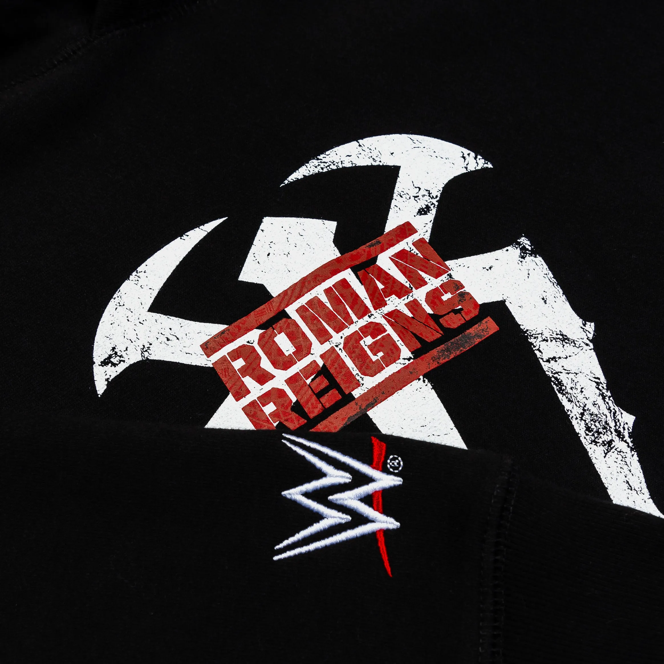 SP x WWE Roman Reigns Pullover Mens Hoodie (Black/Red)