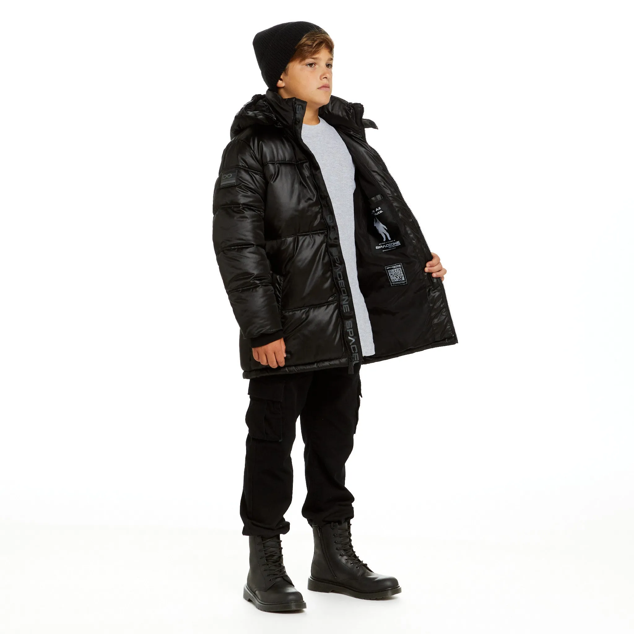 SPACEONE x Andy & Evan | Galactic Puffer Jacket | Deep Space Black