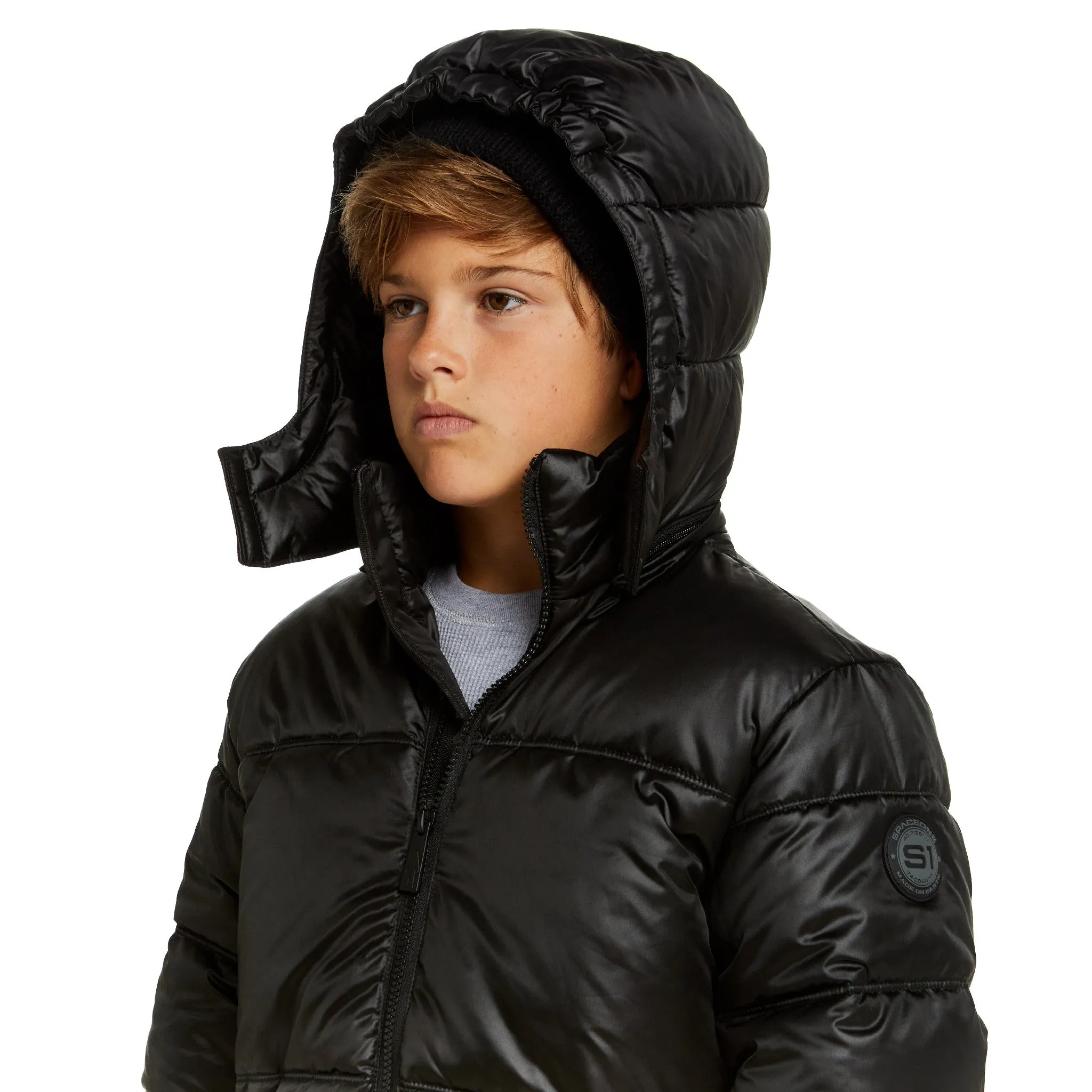 SPACEONE x Andy & Evan | Galactic Puffer Jacket | Deep Space Black