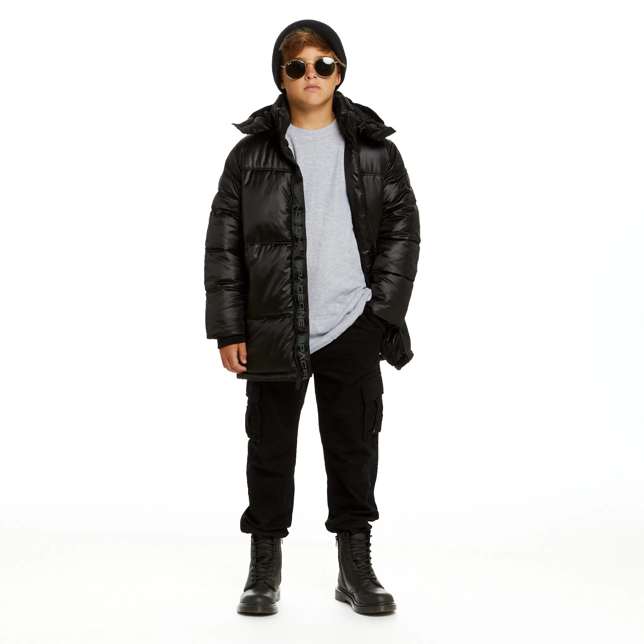 SPACEONE x Andy & Evan | Galactic Puffer Jacket | Deep Space Black