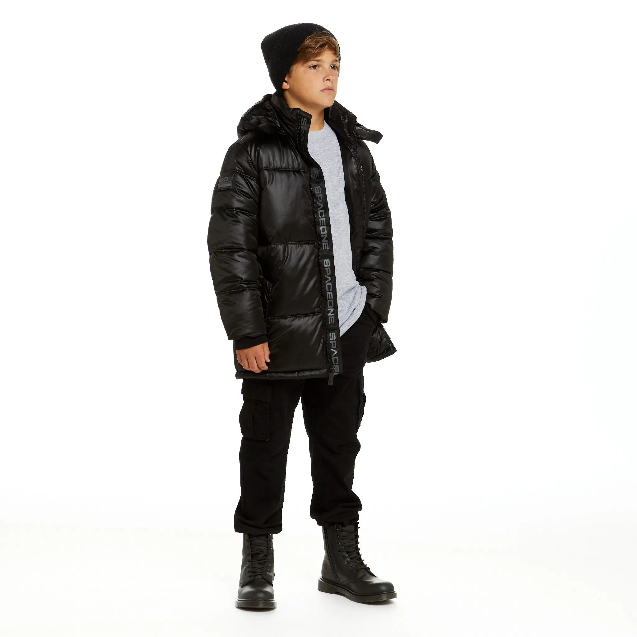 SPACEONE x Andy & Evan | Galactic Puffer Jacket | Deep Space Black