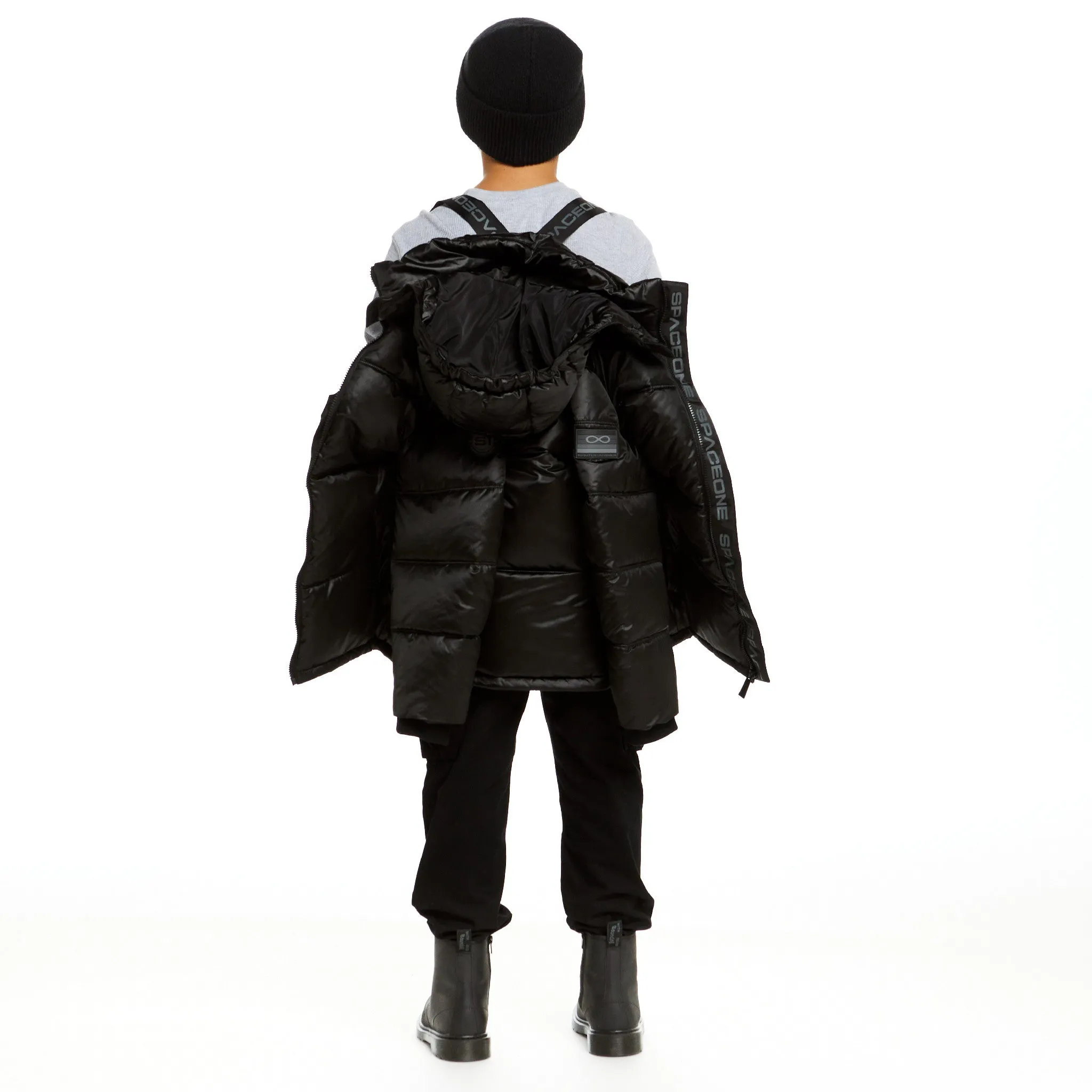 SPACEONE x Andy & Evan | Galactic Puffer Jacket | Deep Space Black