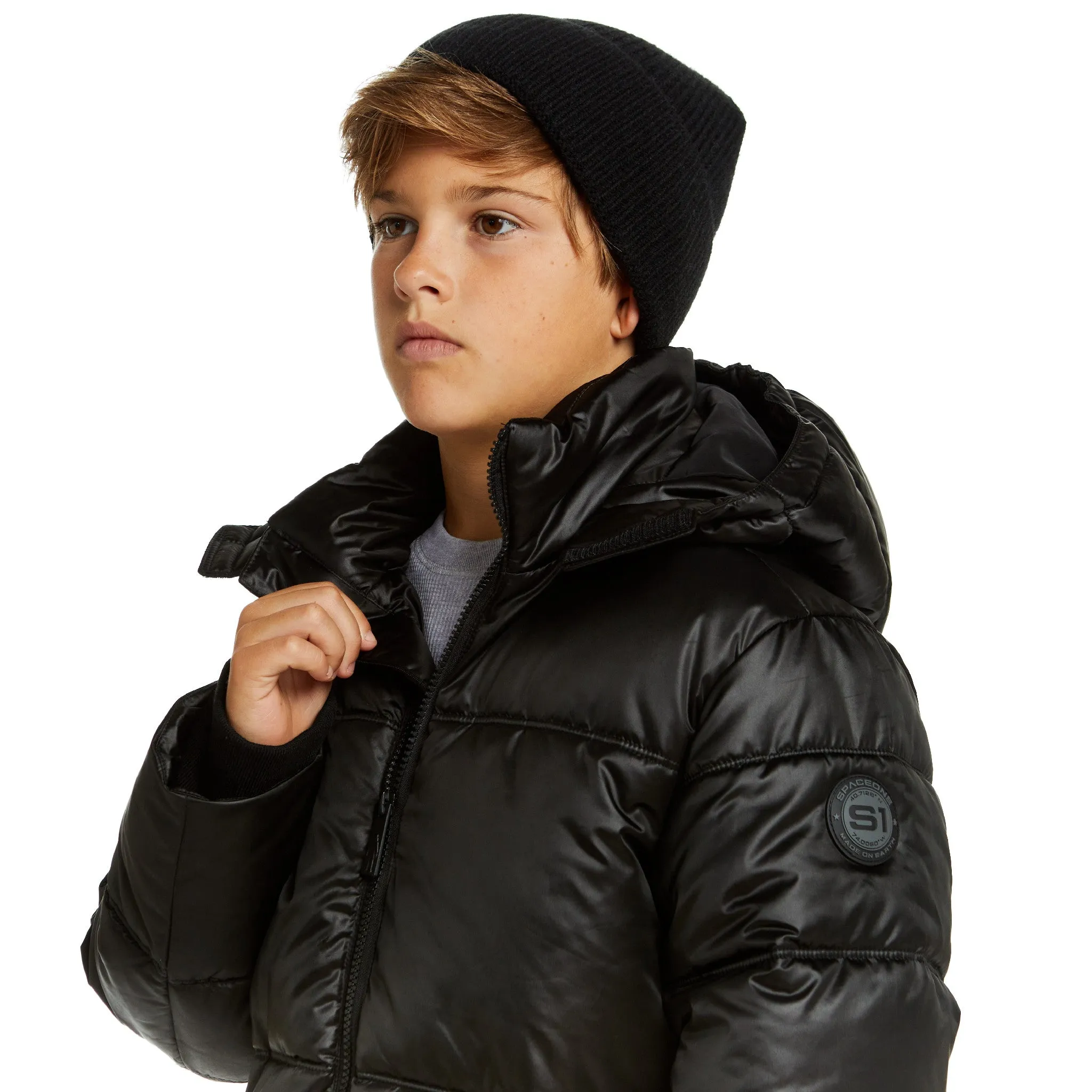 SPACEONE x Andy & Evan | Galactic Puffer Jacket | Deep Space Black