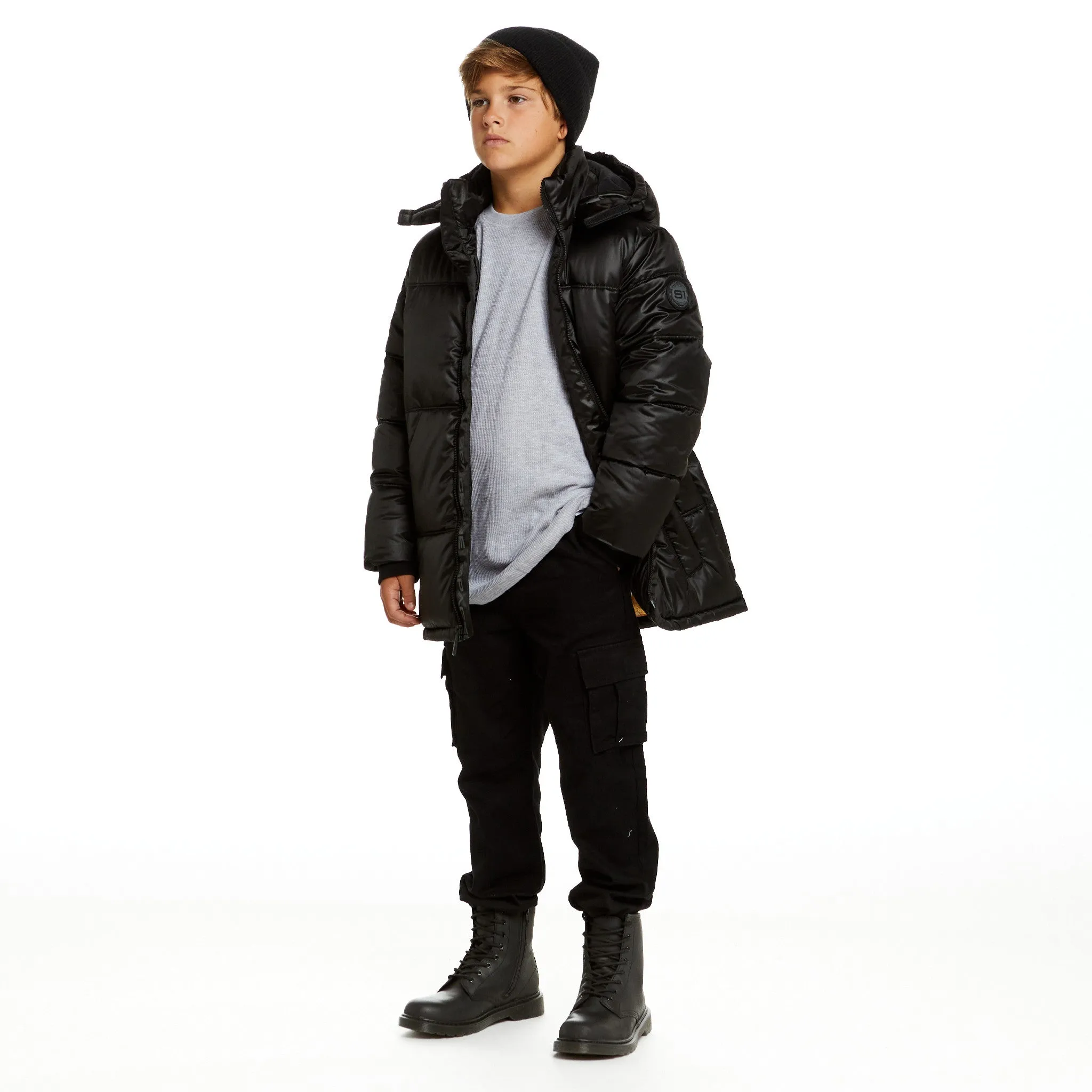 SPACEONE x Andy & Evan | Galactic Puffer Jacket | Deep Space Black