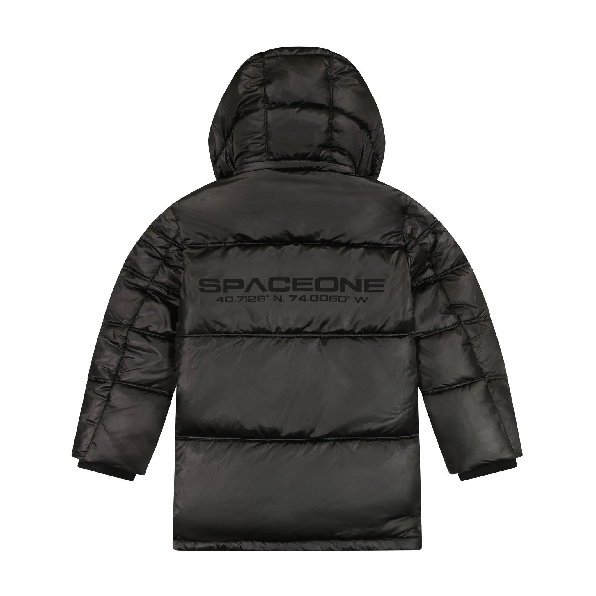 SPACEONE x Andy & Evan | Galactic Puffer Jacket | Deep Space Black