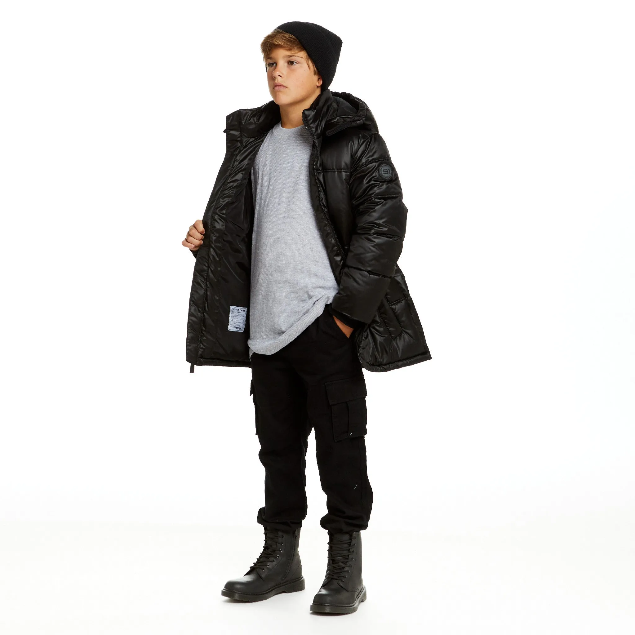 SPACEONE x Andy & Evan | Galactic Puffer Jacket | Deep Space Black