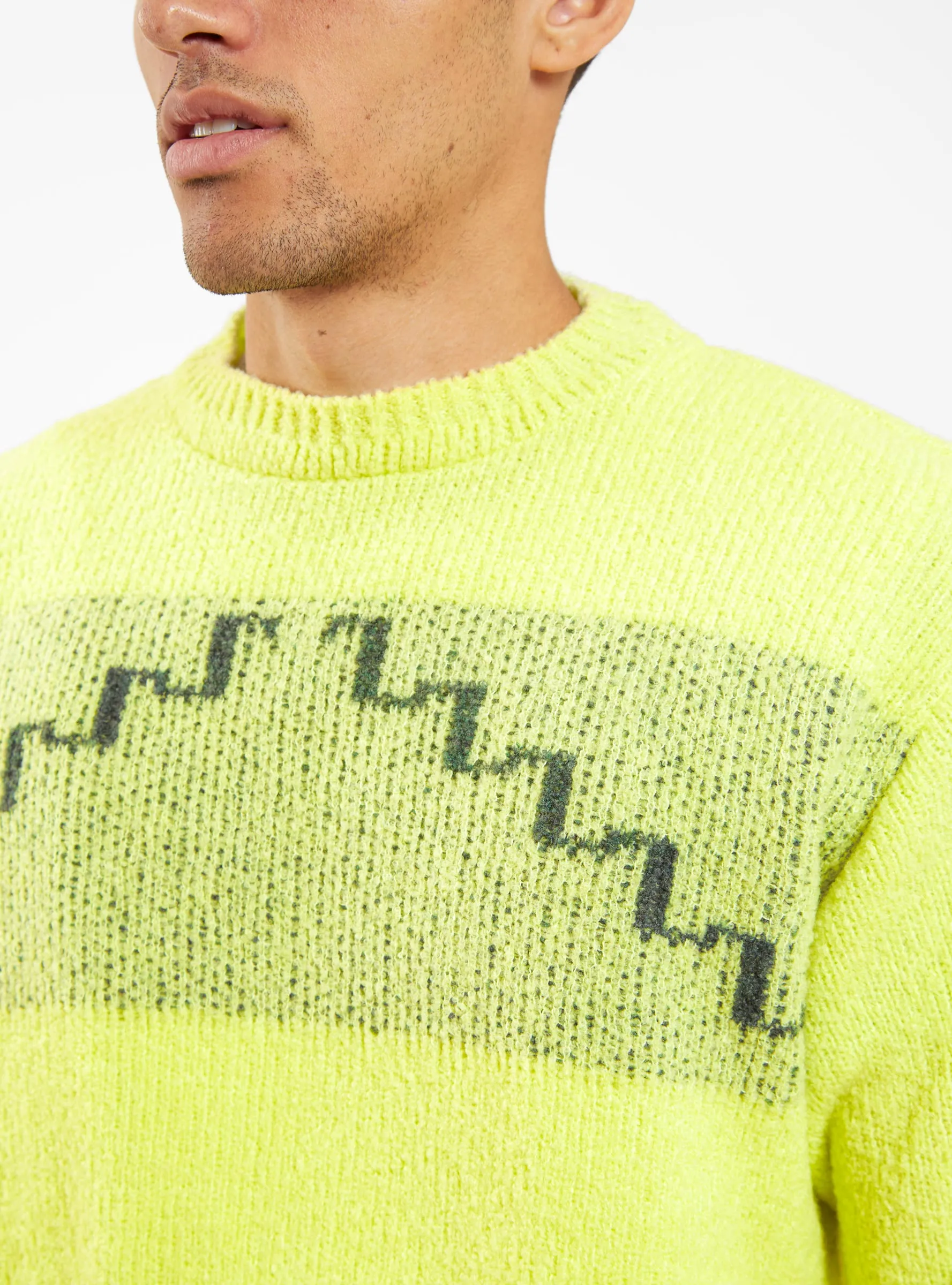 Step Boucle Sweater Lime Green