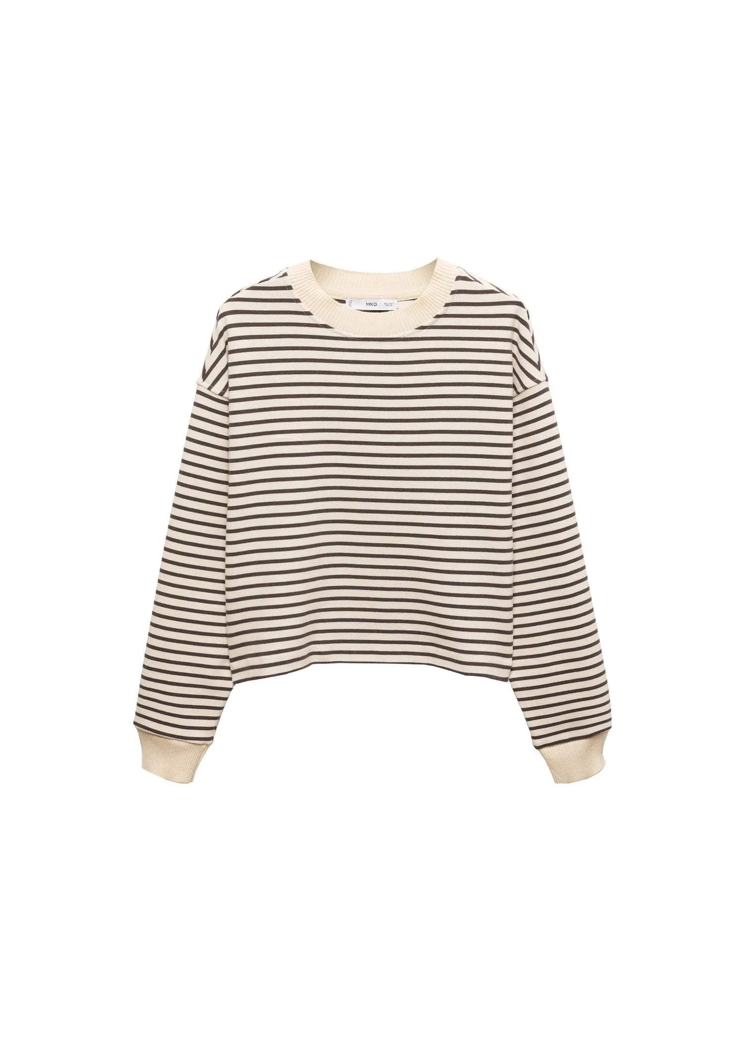 Striped knitted sweatshirt