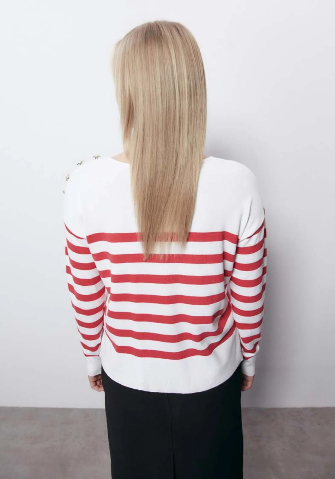 Striped Viscose Jumper