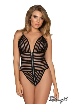 Striped Zipper Teddy