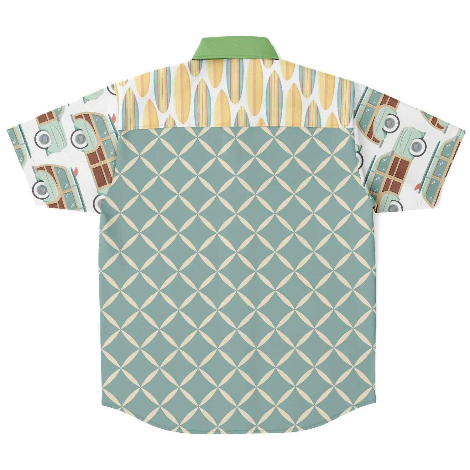 Summer Juxtapose Short Sleeve Button Down Shirt