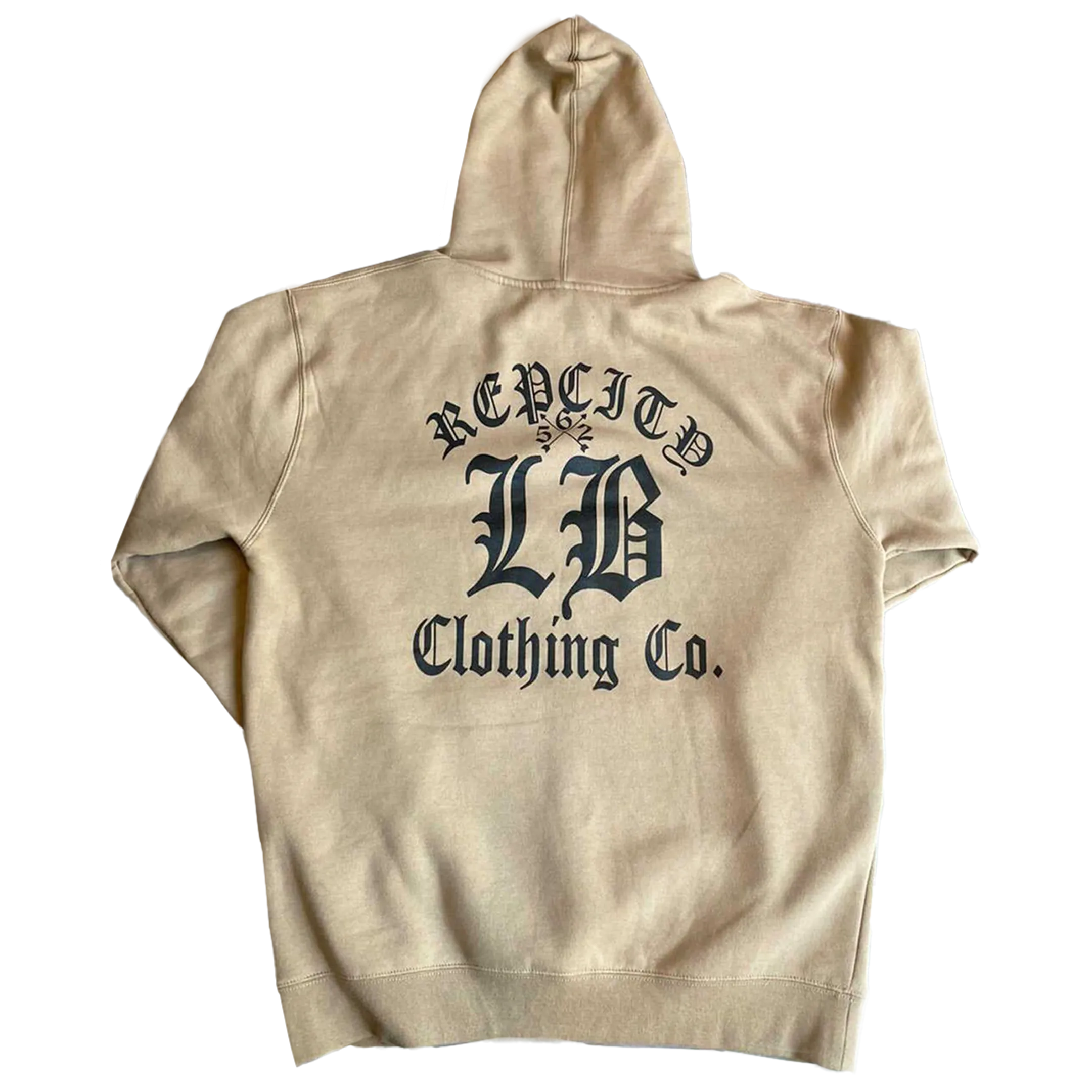 Tan Old English Hoodie Pullover