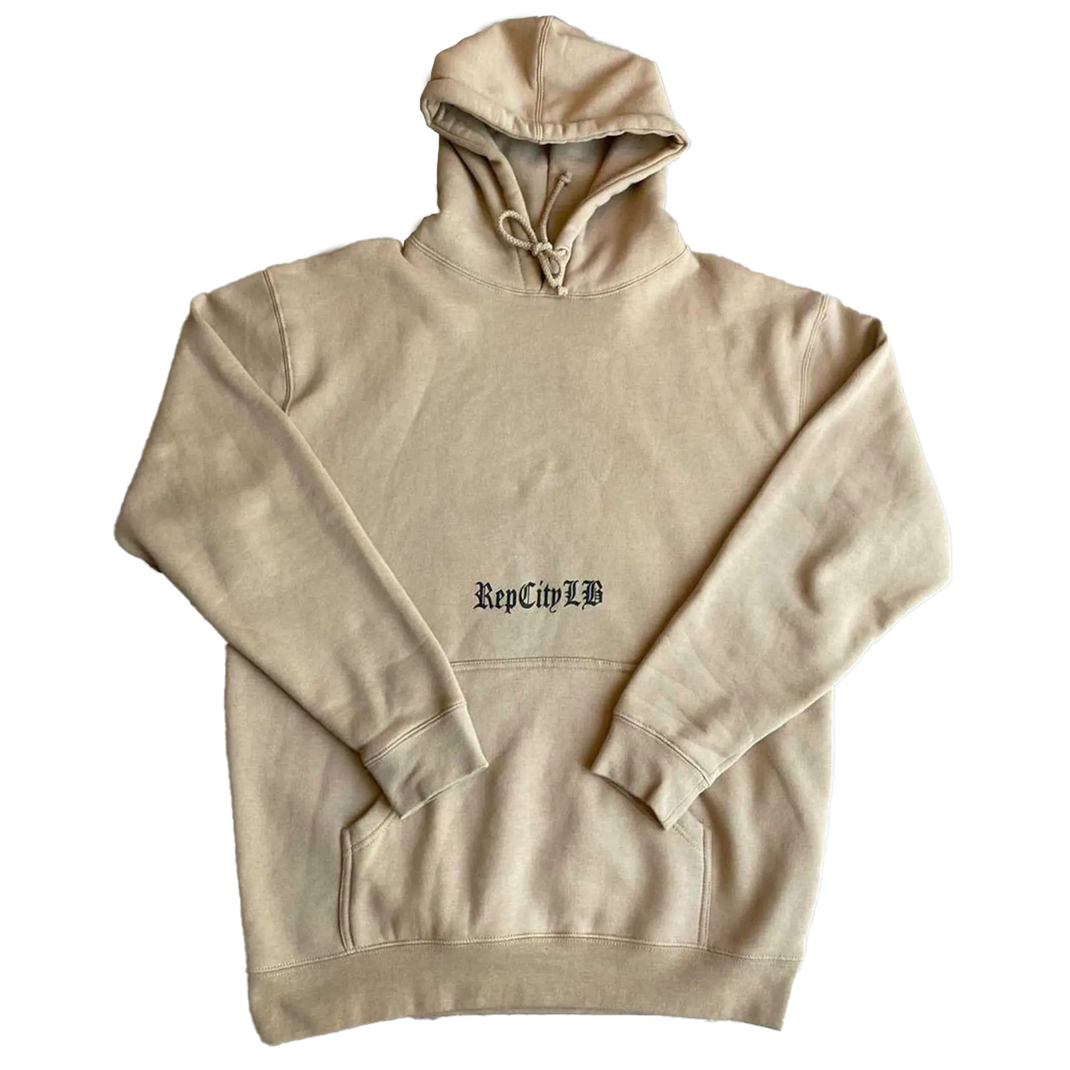 Tan Old English Hoodie Pullover