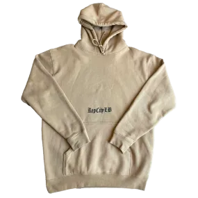 Tan Old English Hoodie Pullover