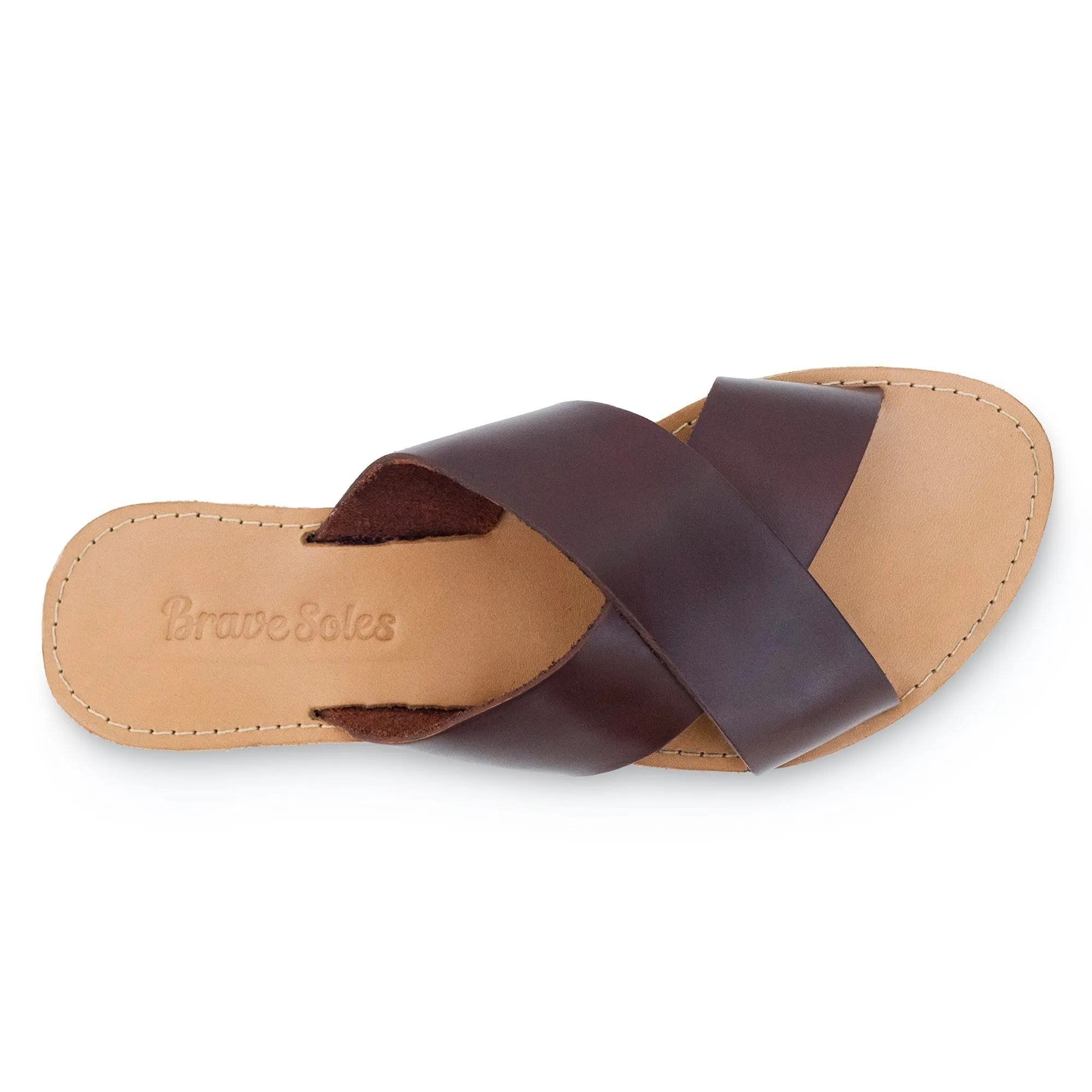 The Constanza Leather Slide Sandal