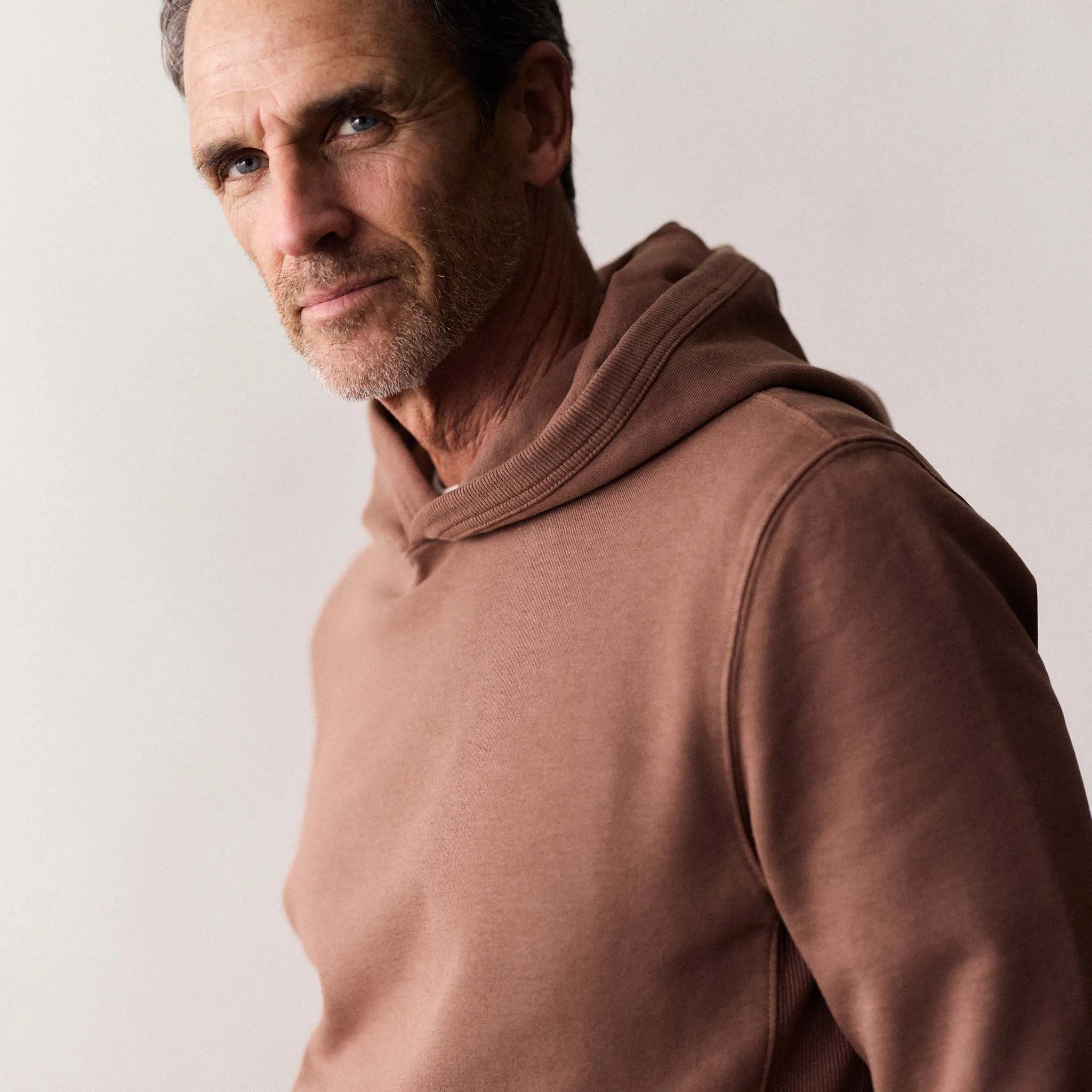 The Cotton Hemp Hoodie in Faded Brick