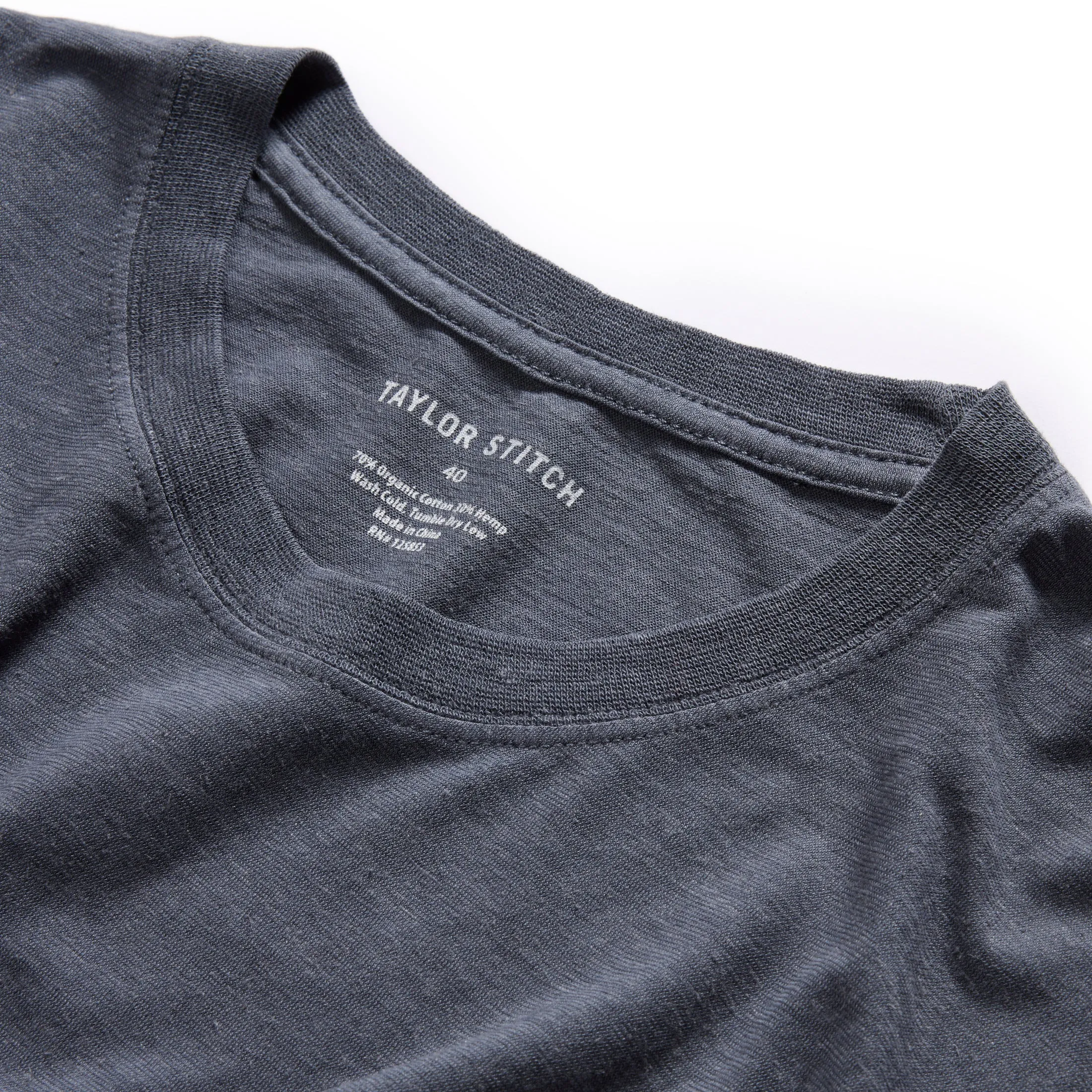 The Cotton Hemp Tee in Navy