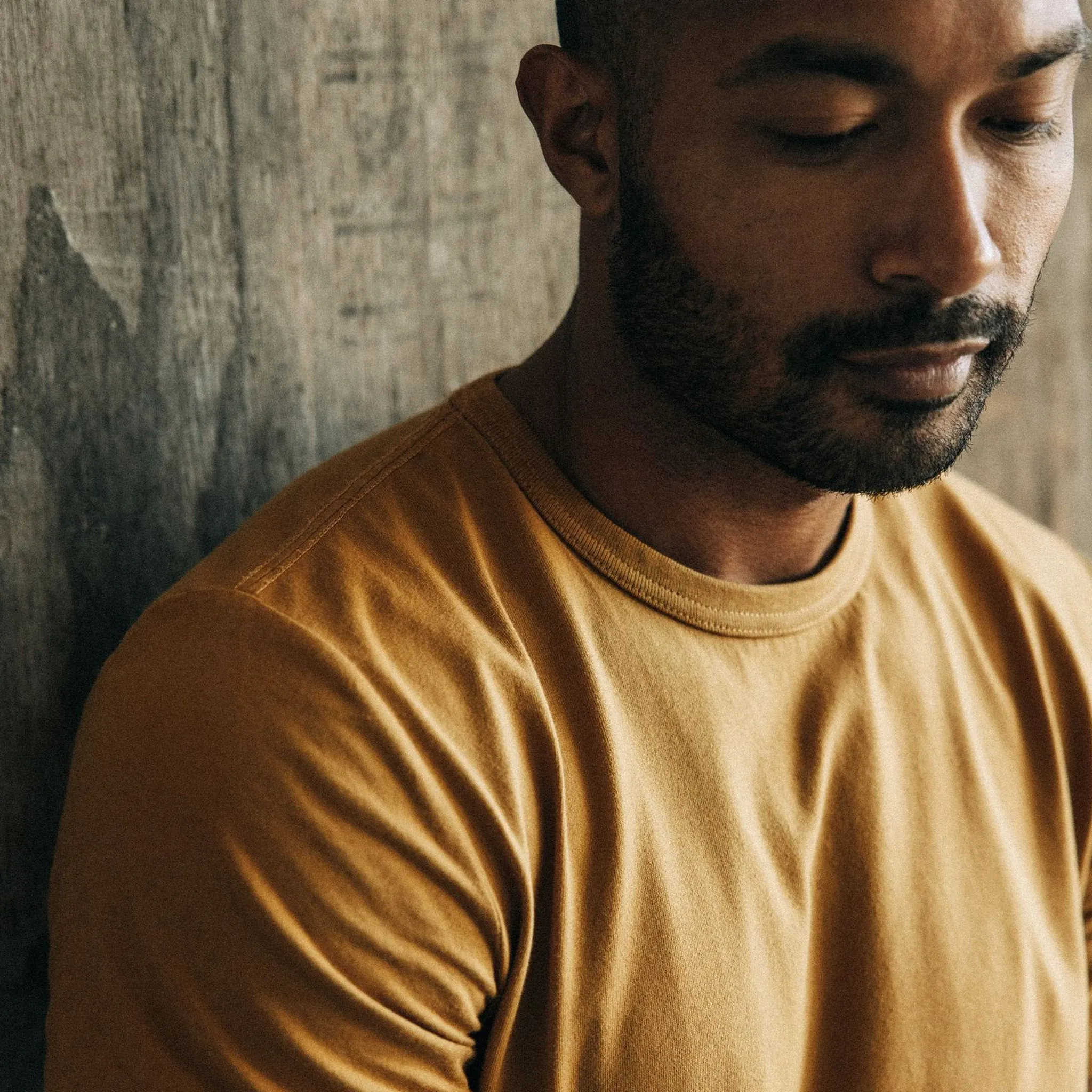 The Organic Cotton Tee in Old Gold