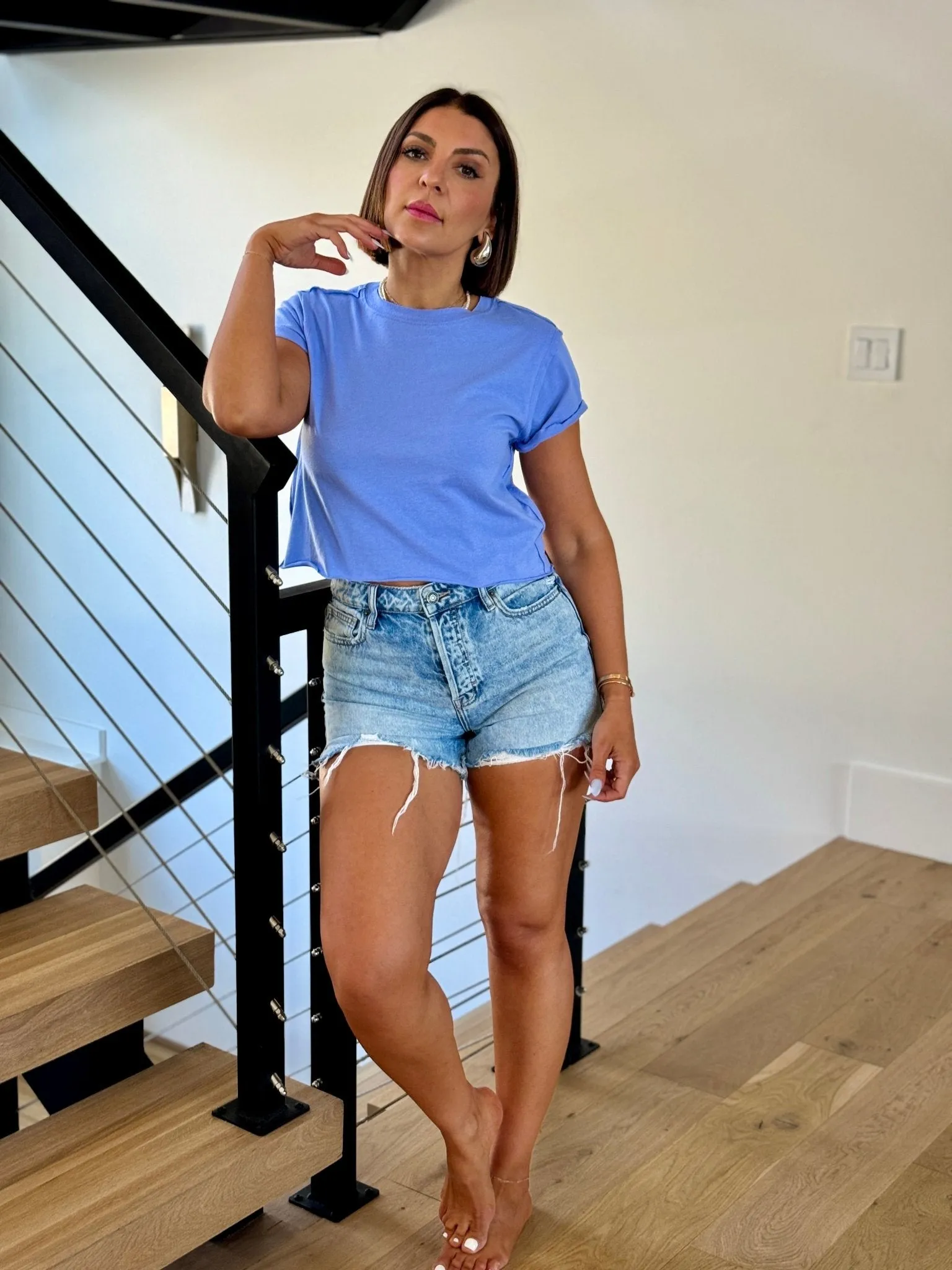 The Perfect Tee by Free People (Periwinkle)