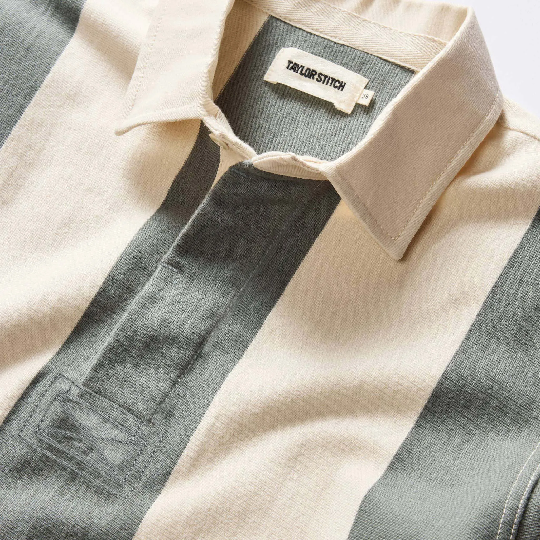 The Rugby Shirt in Deep Sea Stripe