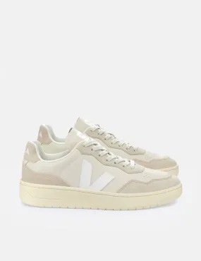 Veja V-90 O.T. Leather Trainers - Pierre/White