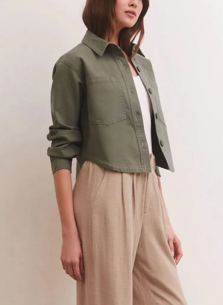 Z Supply All Day Cropped Twill Jacket